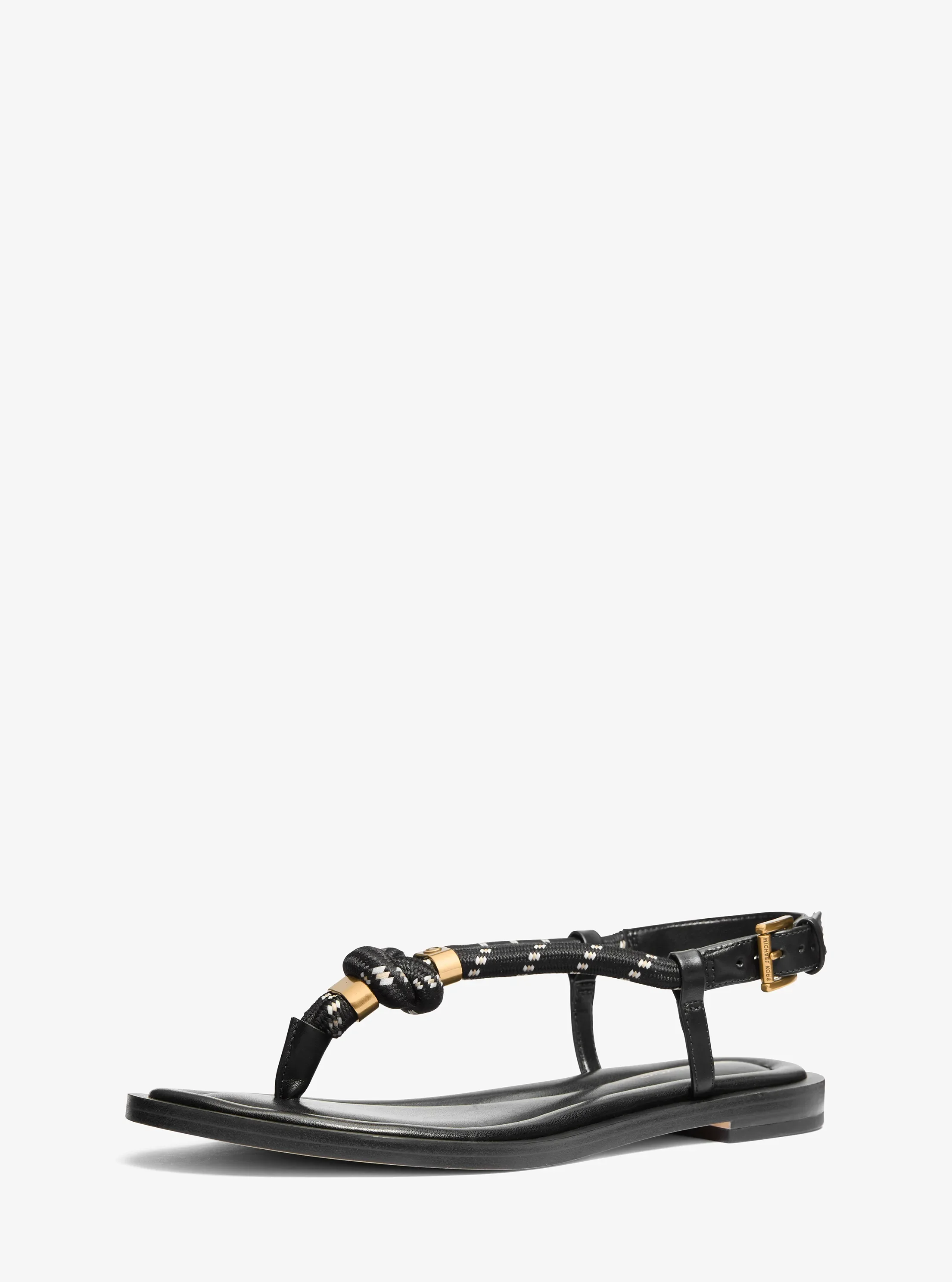 Женские сандалии Michael Kors Hera Corded Sandal, цвет: Чёрный — фото 4