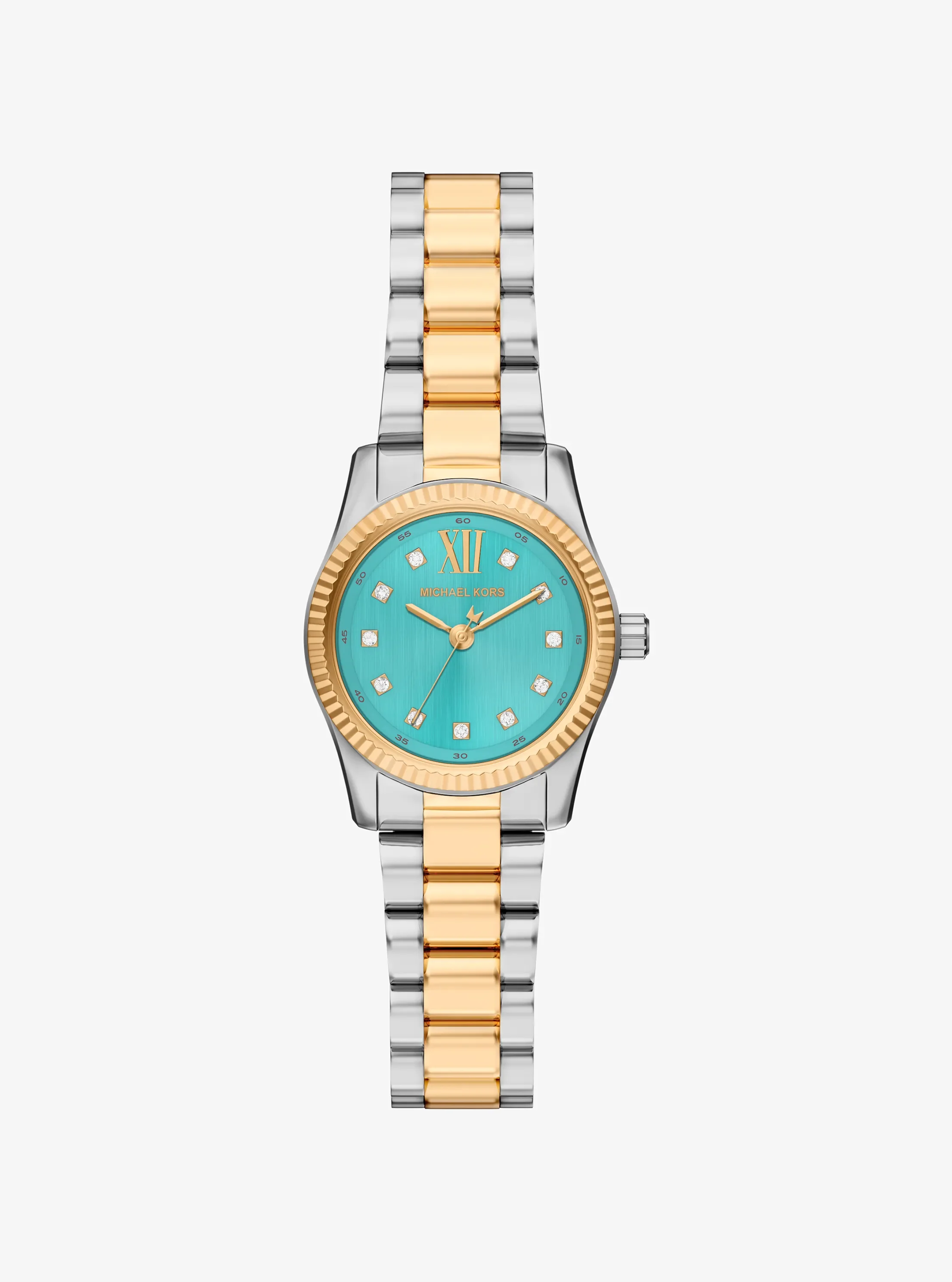 Женские часы Michael Kors Petite Lexington Pavé Two-Tone Watch