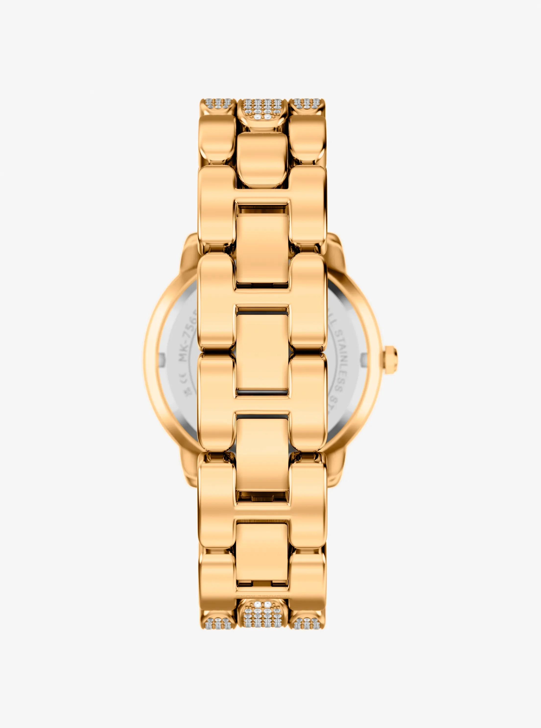 Женские часы Michael Kors Pavé Phoebe Gold-Tone Watch, цвет: Золотой — фото 3
