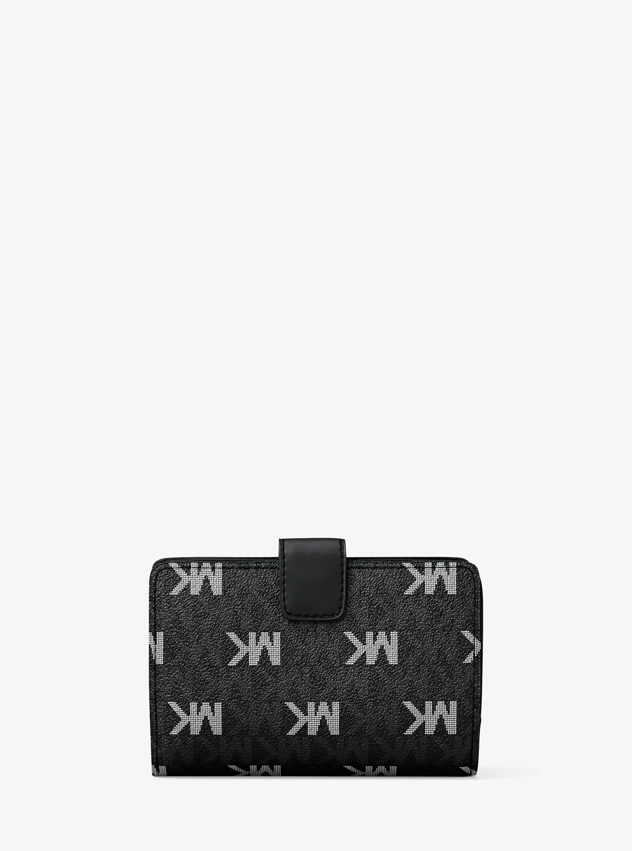 Кошелёк Michael Kors Jet Set Travel Medium Signature Logo Billfold Wallet, цвет: Чёрный — фото 4