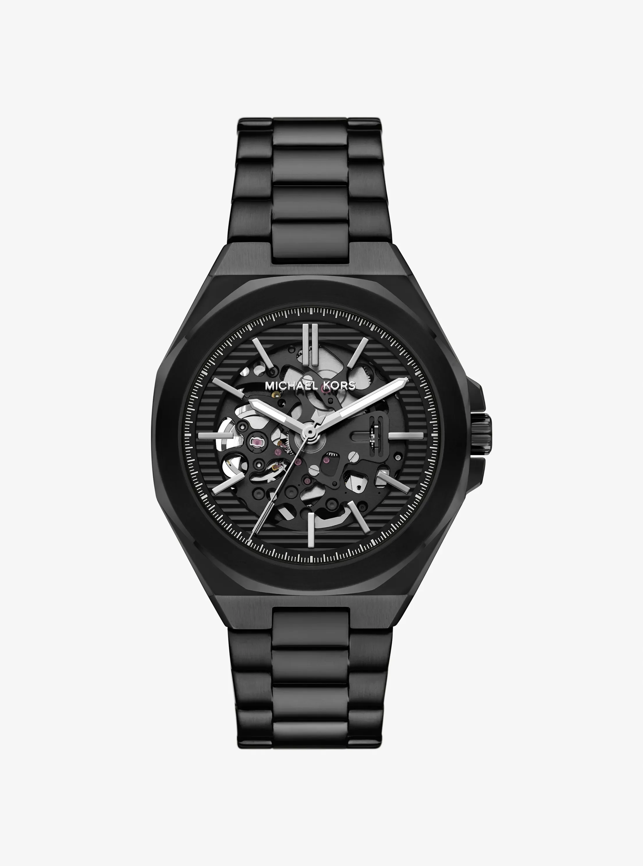 Часы Michael Kors Oversized Callum Black-Tone Watch, цвет: Чёрный