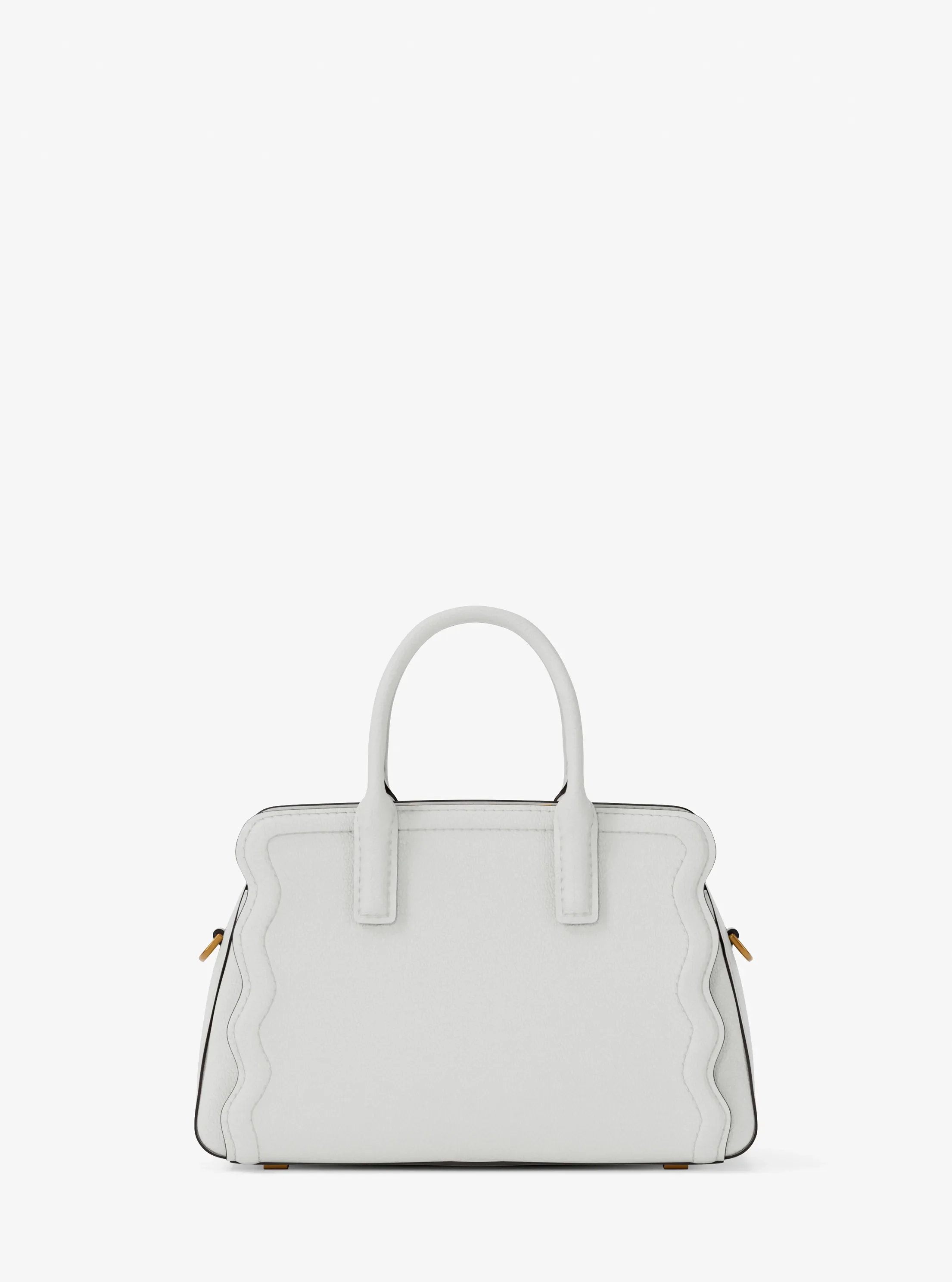 Женская сумка Michael Kors Laila Extra-Small Pebbled Leather Convertible Crossbody Bag, цвет: Яичная скорлупа — фото 5