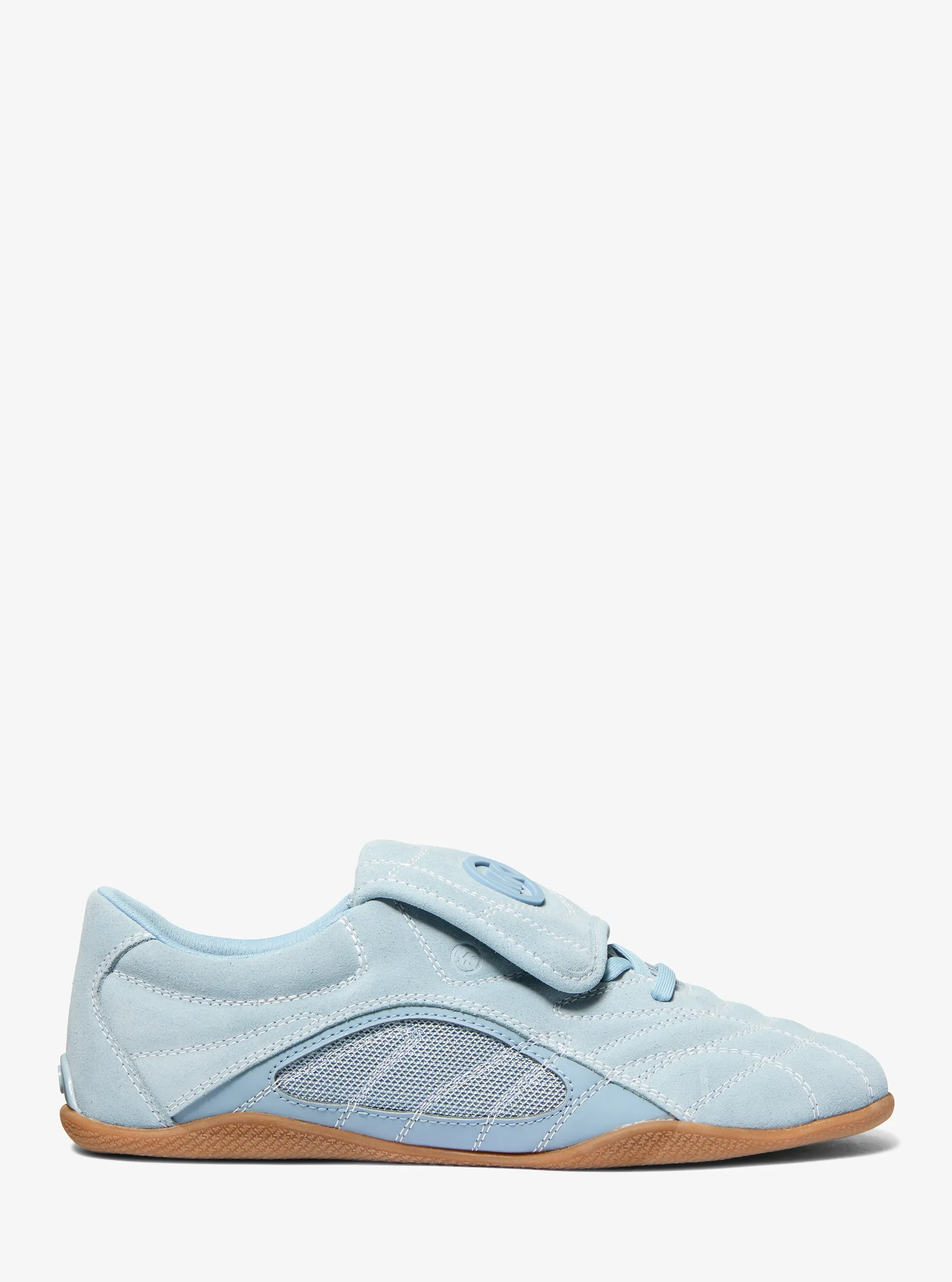 Женские кроссовки Michael Kors Kyler Suede and Mesh Trainer, цвет: Шамбре — фото 2