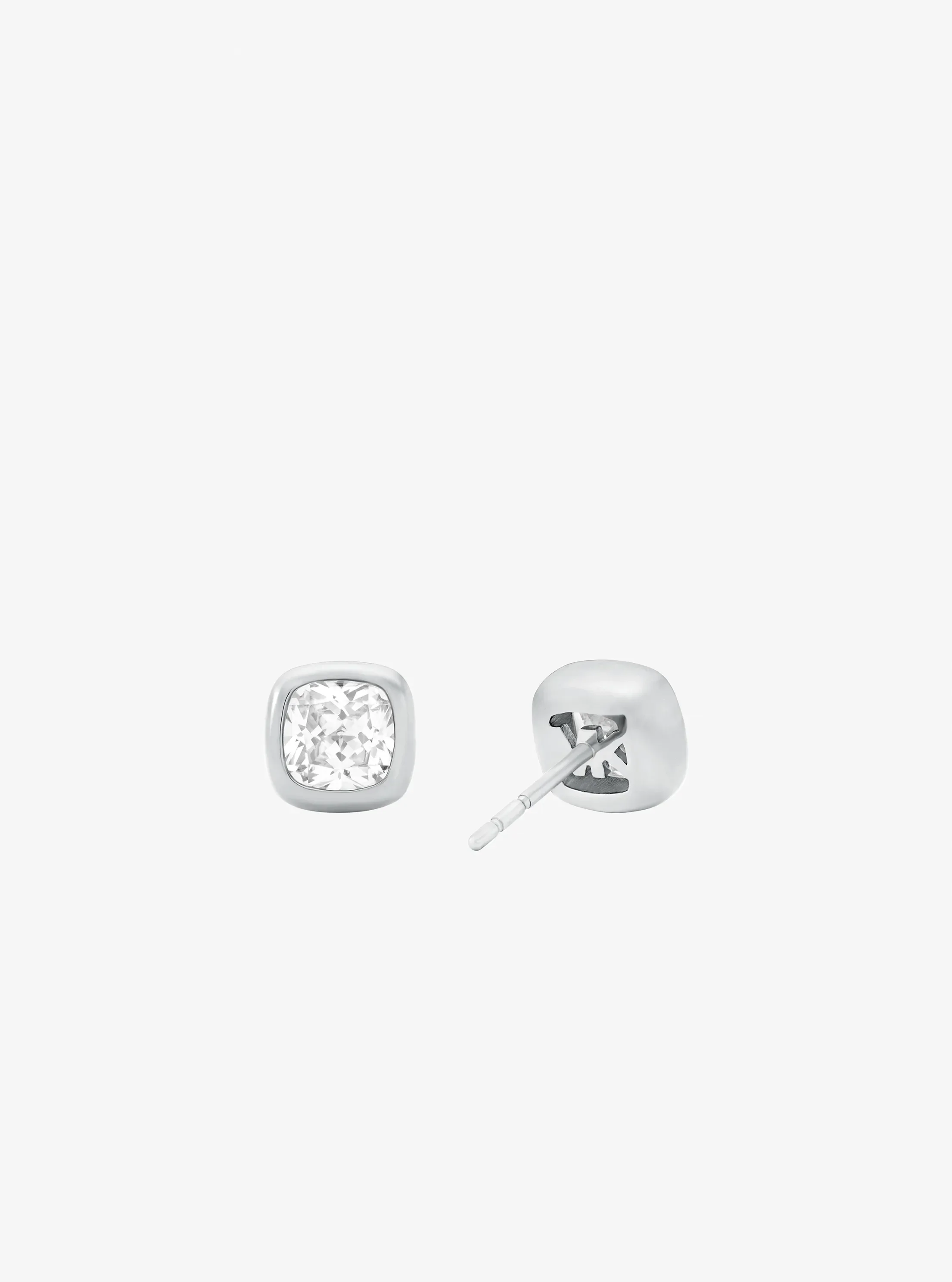 Женские серьги Michael Kors Cushion Cut Cubic Zirconia, цвет: Серебряный — фото 2