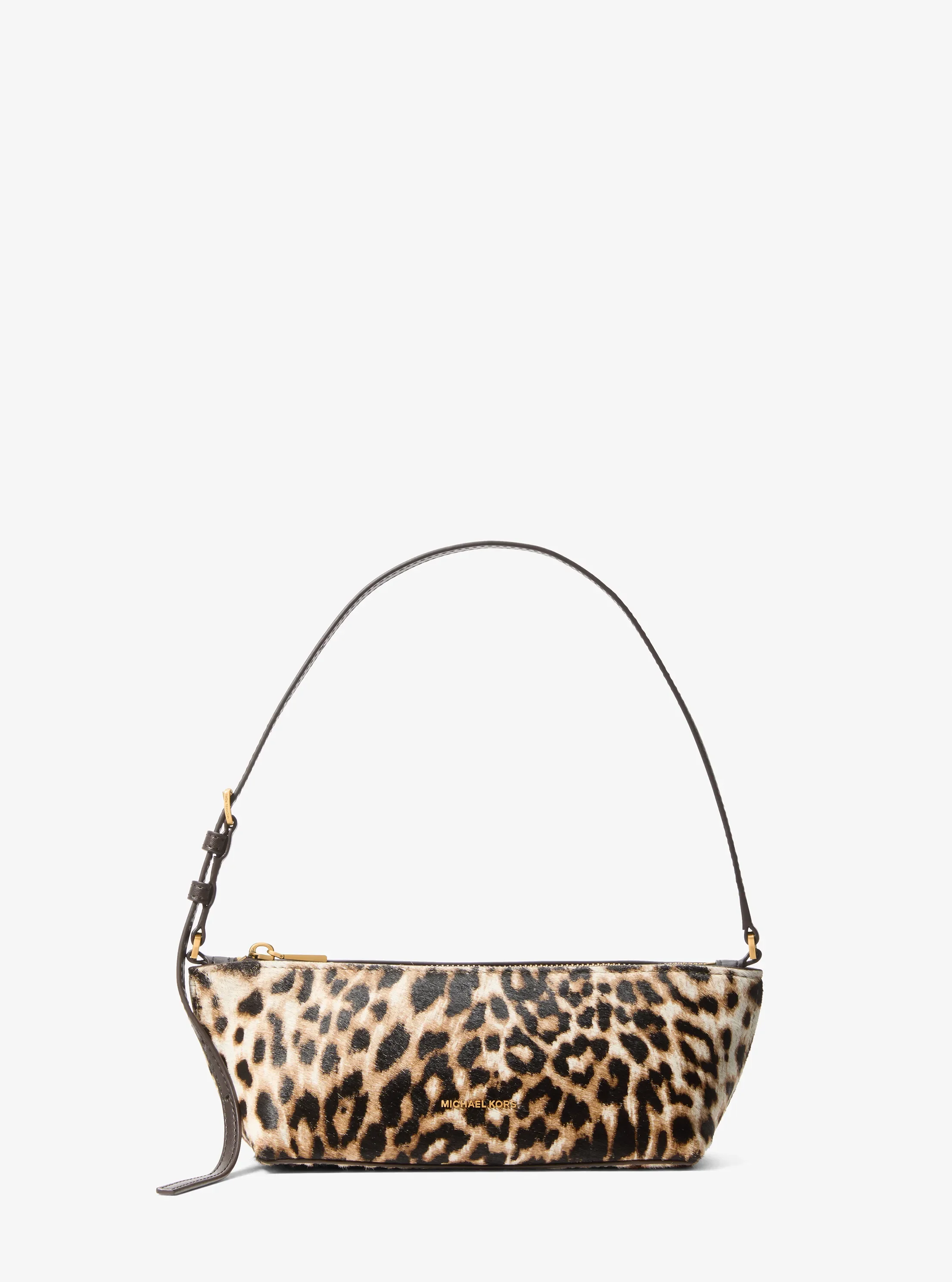 Michael Kors Laila Small Leopard Print Calf Hair Pochette