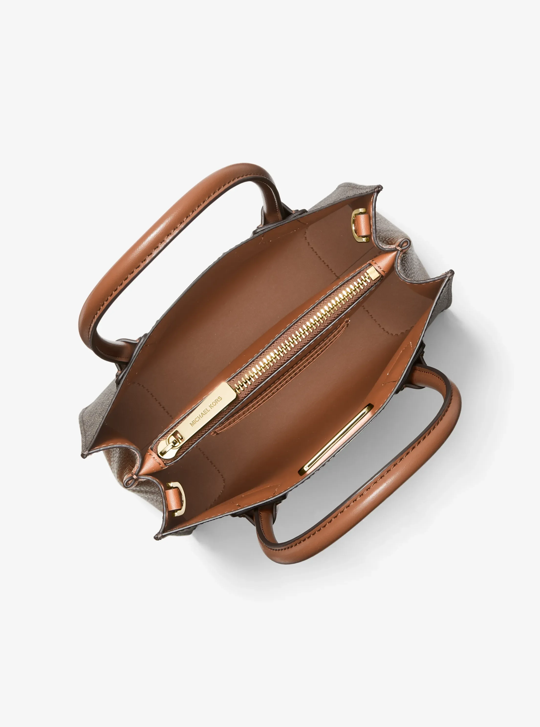 Michael Kors Mercer Medium Logo and Leather Accordion Crossbody Bag — фото 2