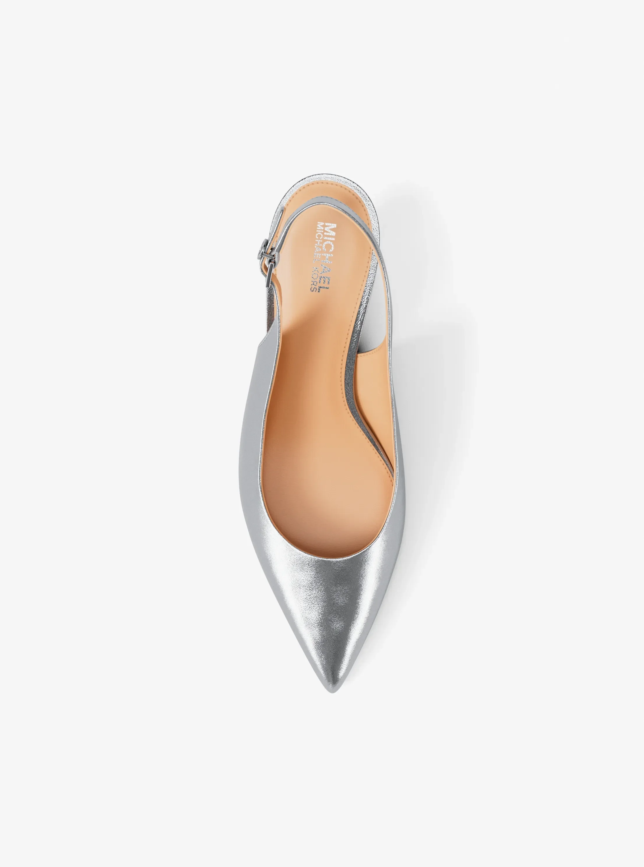 Туфли Michael Kors Amali Metallic Pump, цвет: Серебряный — фото 5