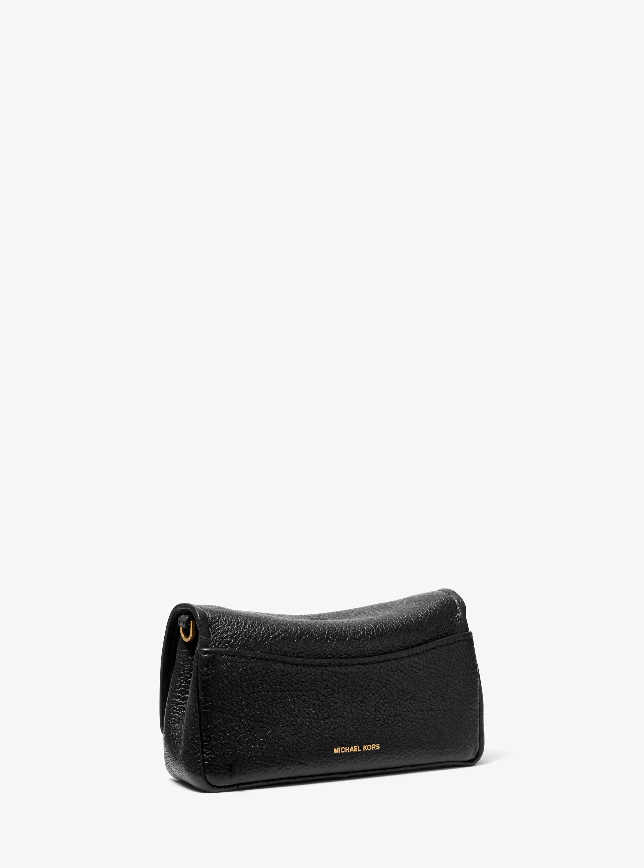 Женская сумка Michael Kors Bryant Small Textured Leather Pochette, цвет: Чёрный — фото 3