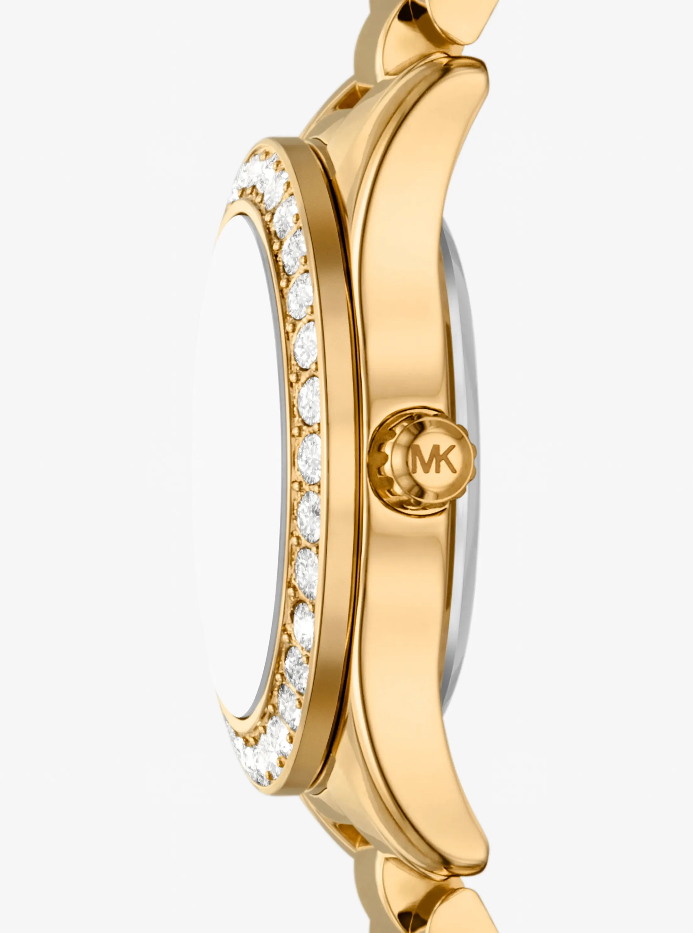 Женские часы Michael Kors Lexington Brushed Gold-Tone Watch Gift Set — фото 2