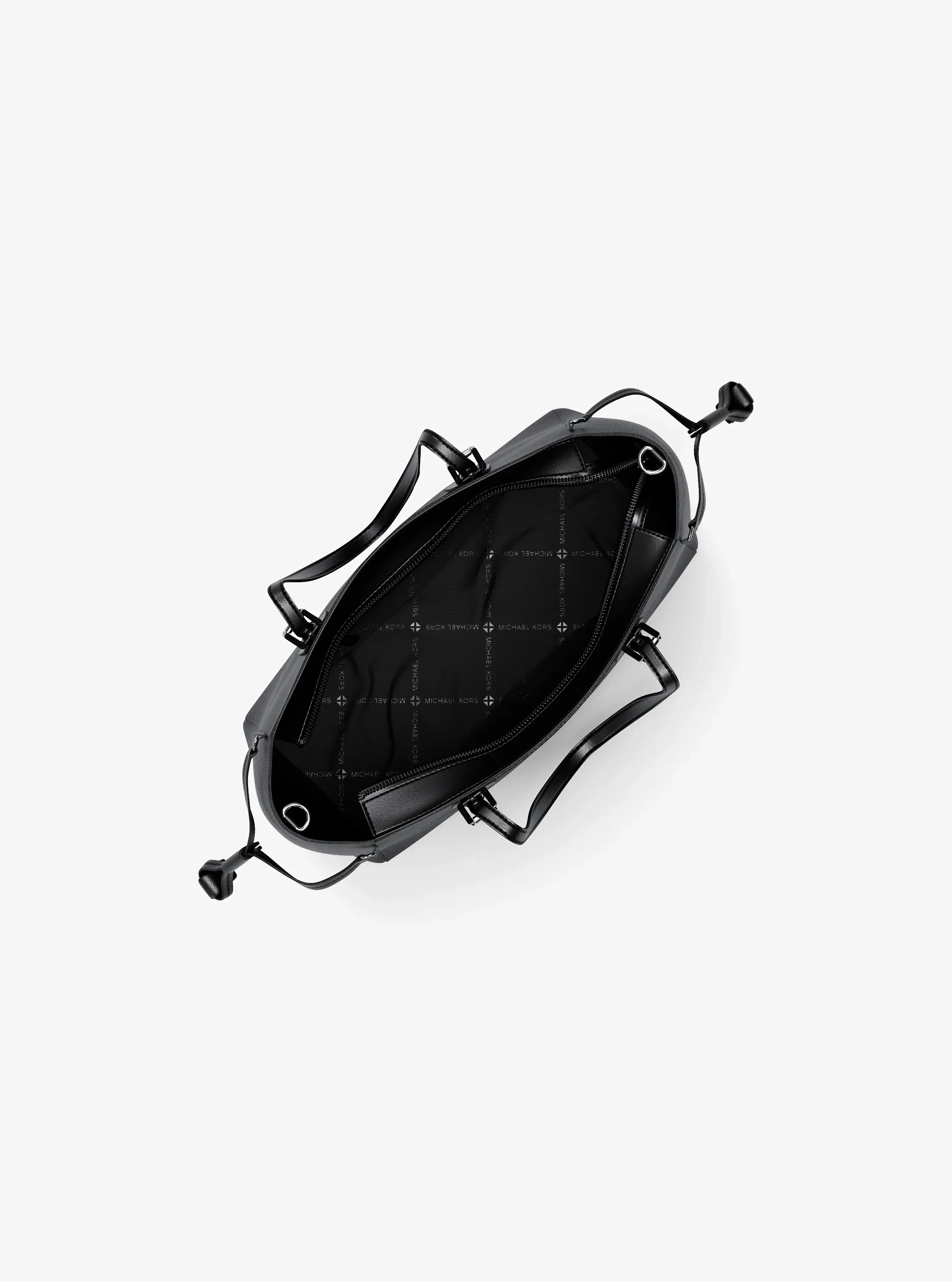Женская сумка Michael Kors Voyager Extra-Small Pebbled Leather Convertible Crossbody, цвет: Чёрный — фото 2