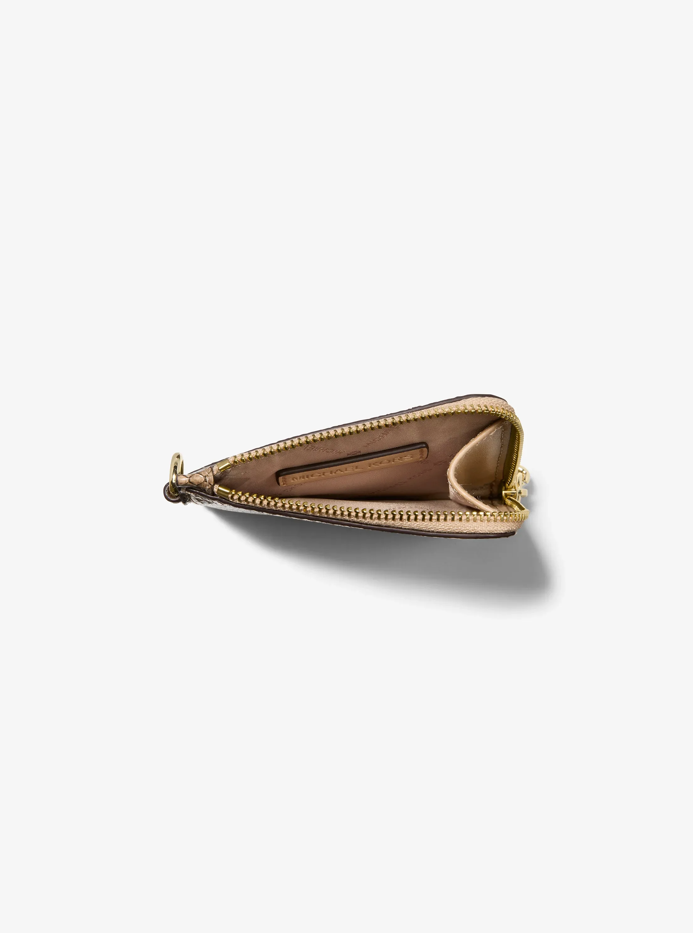 Кошельки Michael Kors Jet Set Travel Medium Snake Embossed Chain Wallet — фото 2