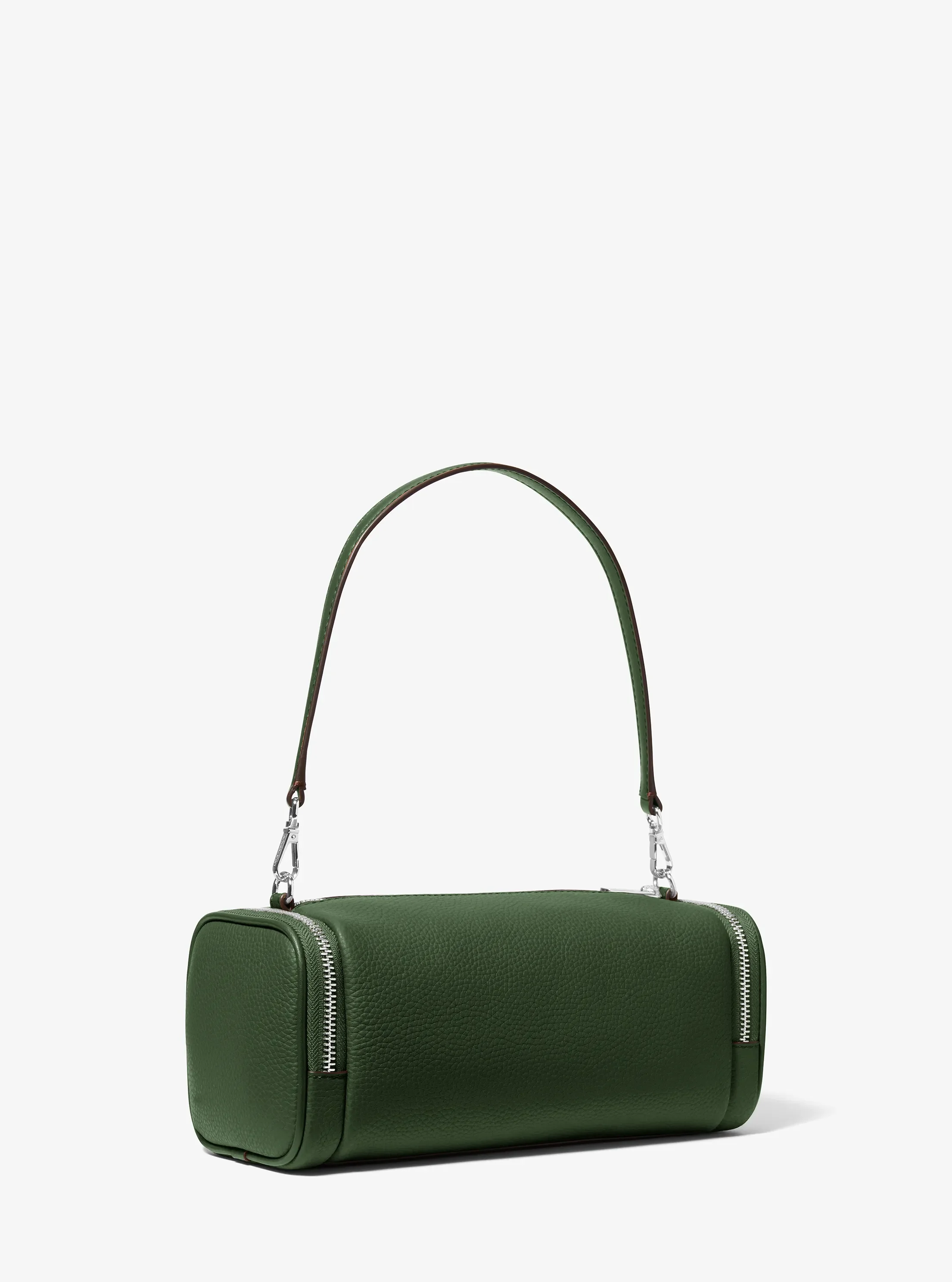 Женская сумка Michael Kors Jet Set Travel Small Pebbled Leather Convertible Crossbody, цвет: Зелёный — фото 3