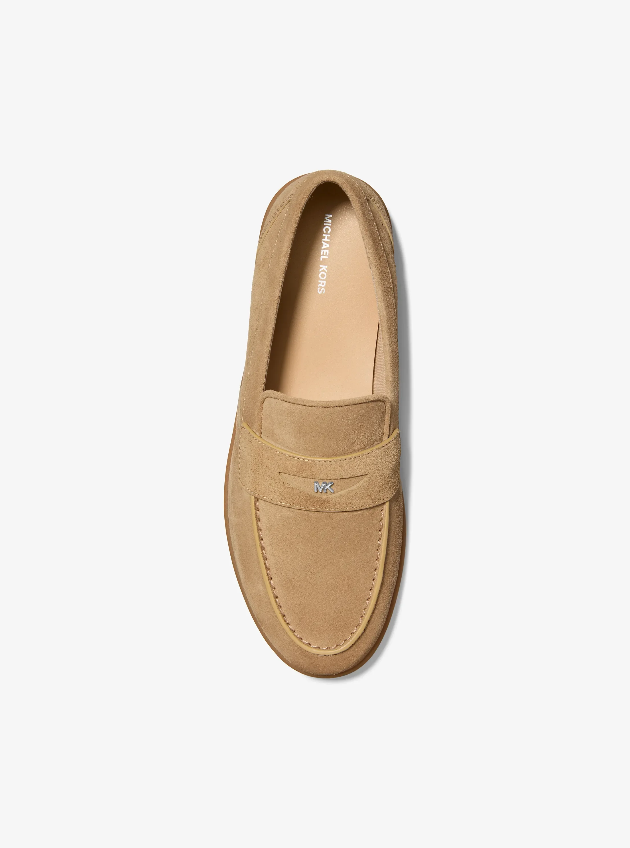 Мужские туфли Michael Kors Wesley Suede Loafer, цвет: Хаки — фото 3