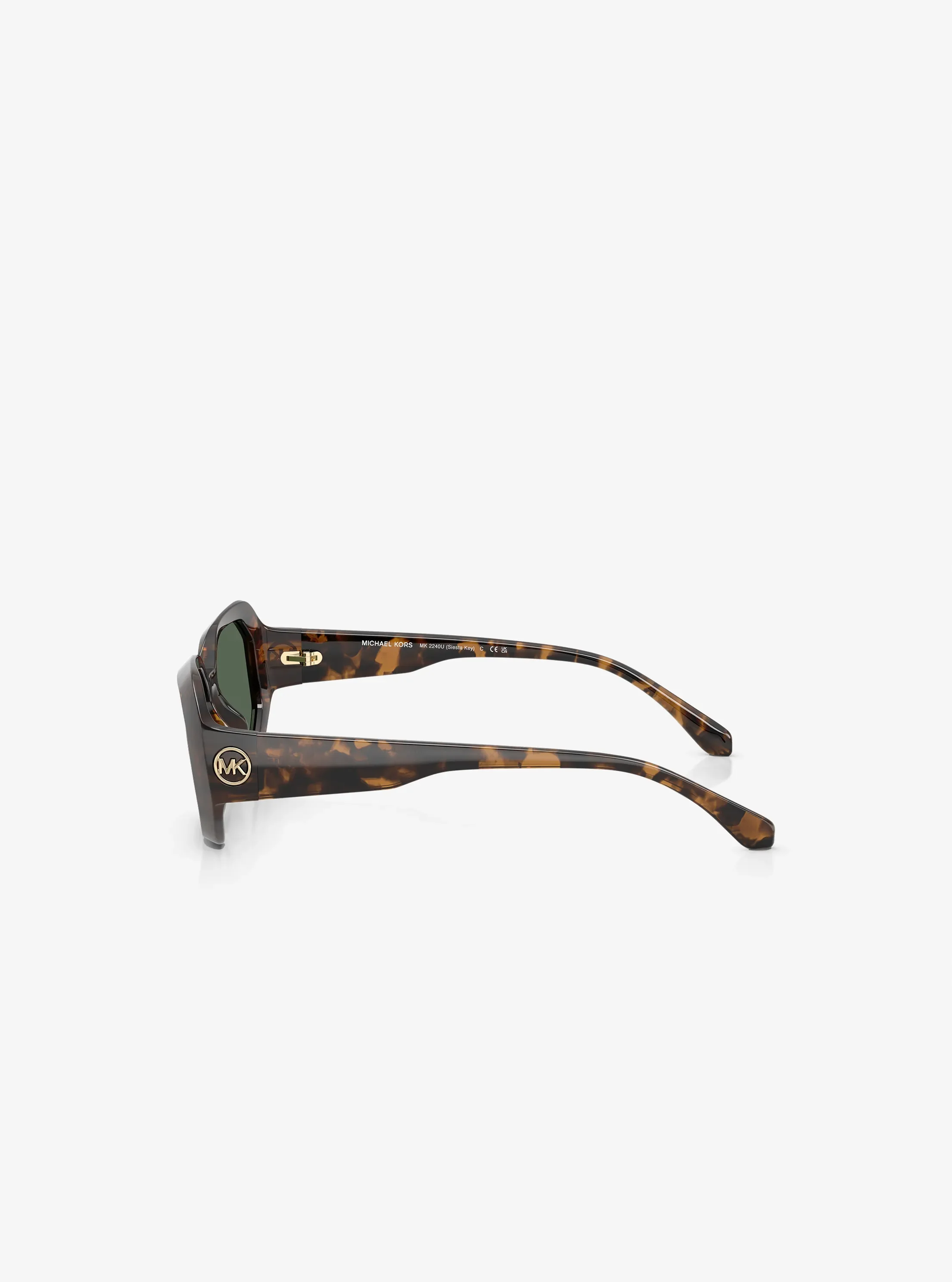 Женские солнцезащитные очки Michael Kors Siesta Key Sunglasses, цвет: Тёмный черепаховый — фото 3