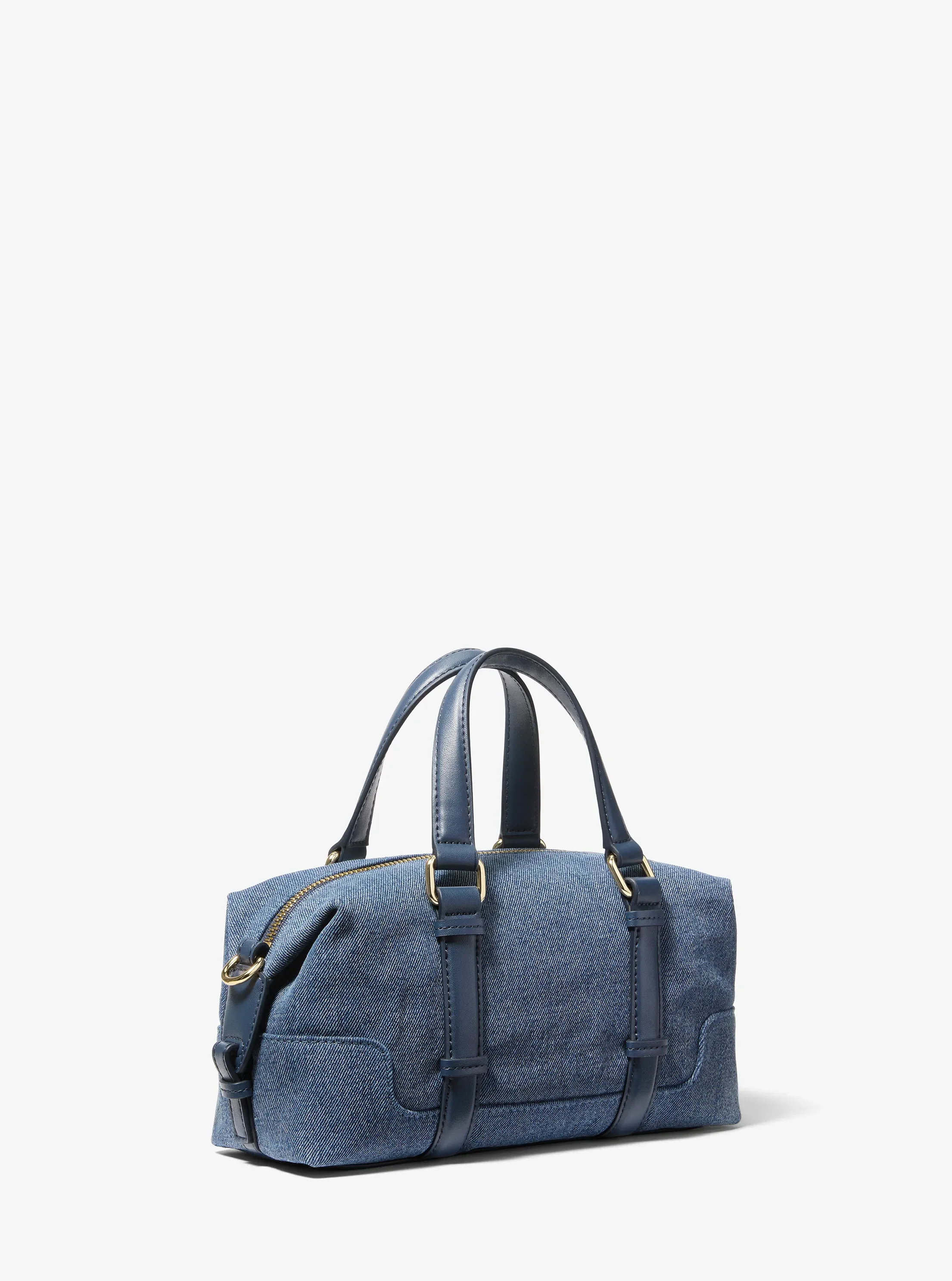 Michael Kors Teddi Extra-Small Washed Denim Slouchy Crossbody Bag — фото 3