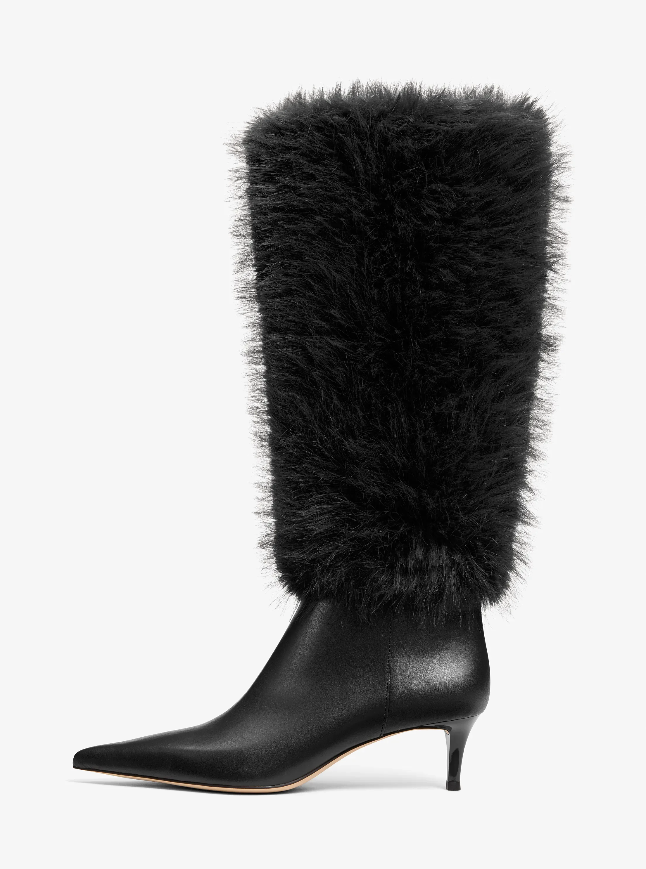Ботинки Michael Kors Nalia Faux Fur Boot, цвет: Чёрный — фото 2