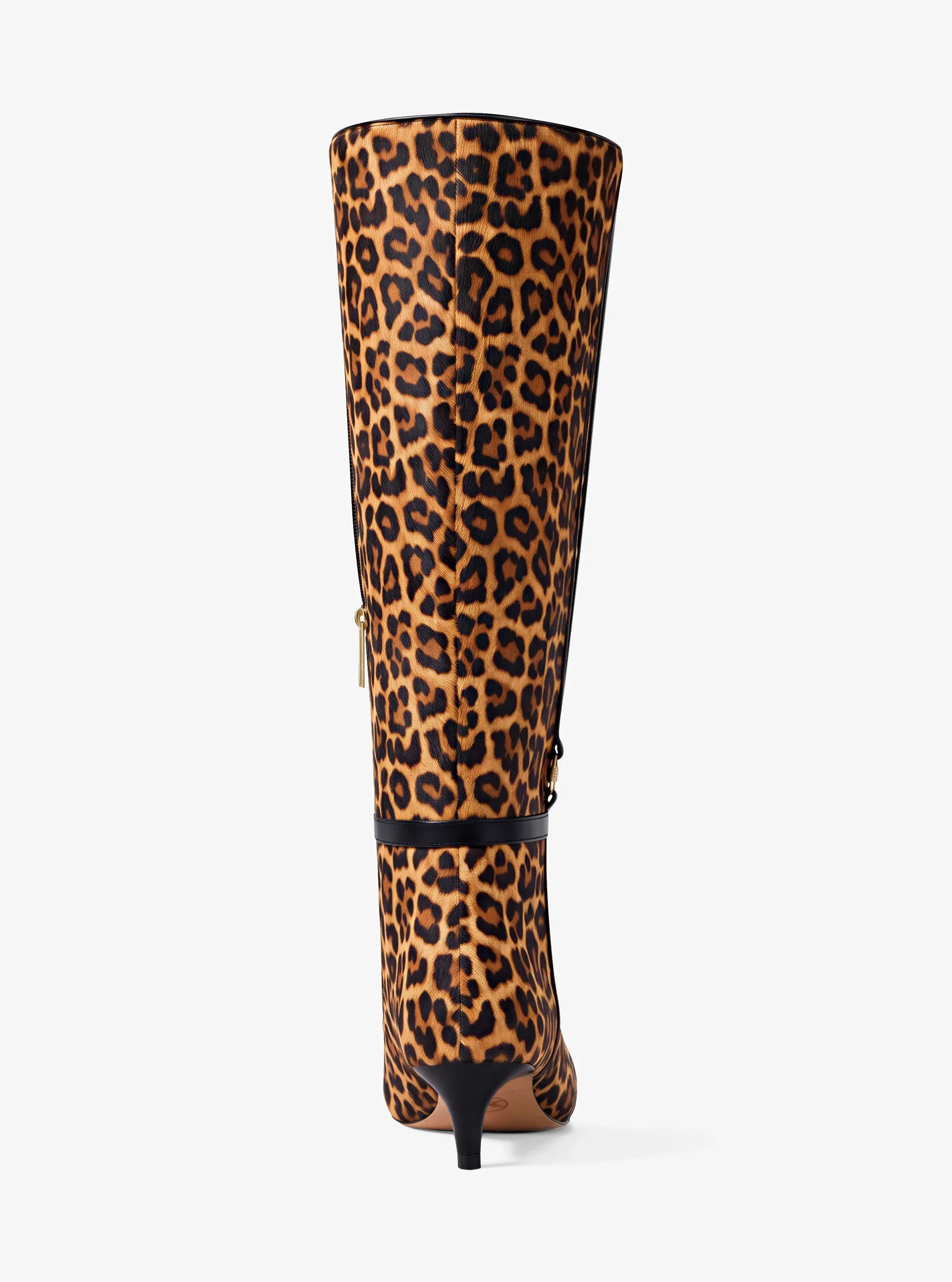 Ботинки Michael Kors Nalia Leopard Print Calf Hair Kitten Heel Boot, цвет: Верблюжий — фото 4