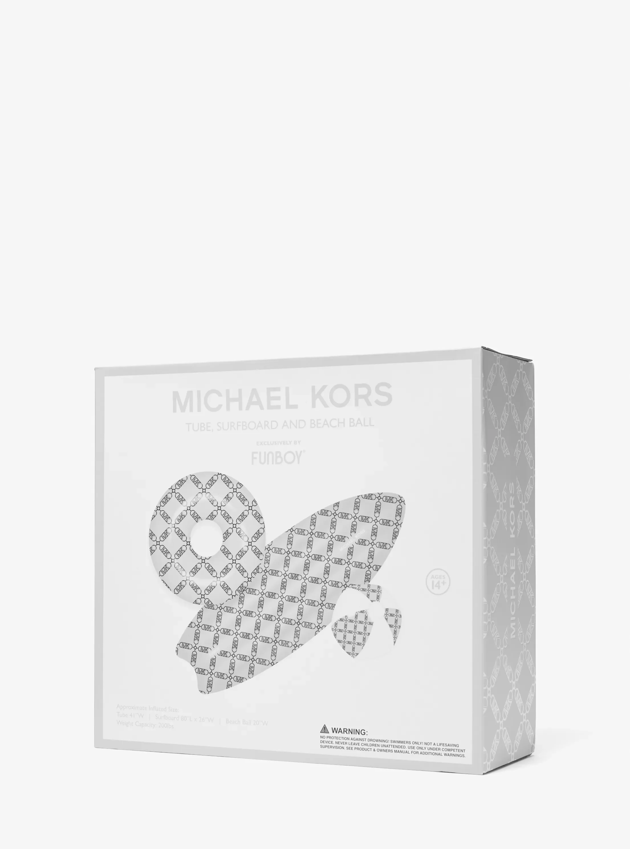Женские аксессуары Michael Kors Funboy Empire Diamond 3-Piece Pool Float Set, цвет: Серый — фото 3