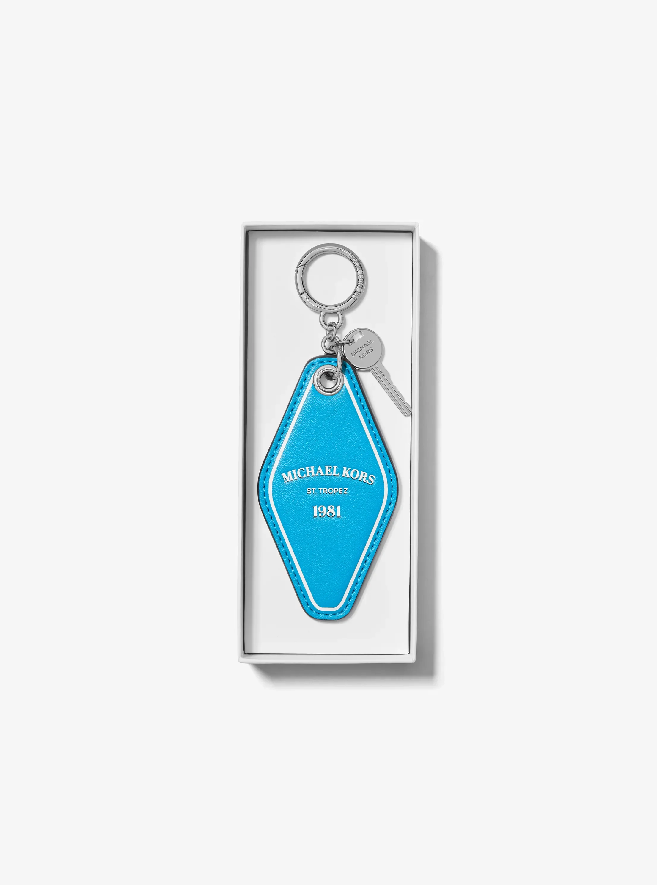 Женский брелок Michael Kors Hotel Key Bag Charm, цвет: Синий — фото 3