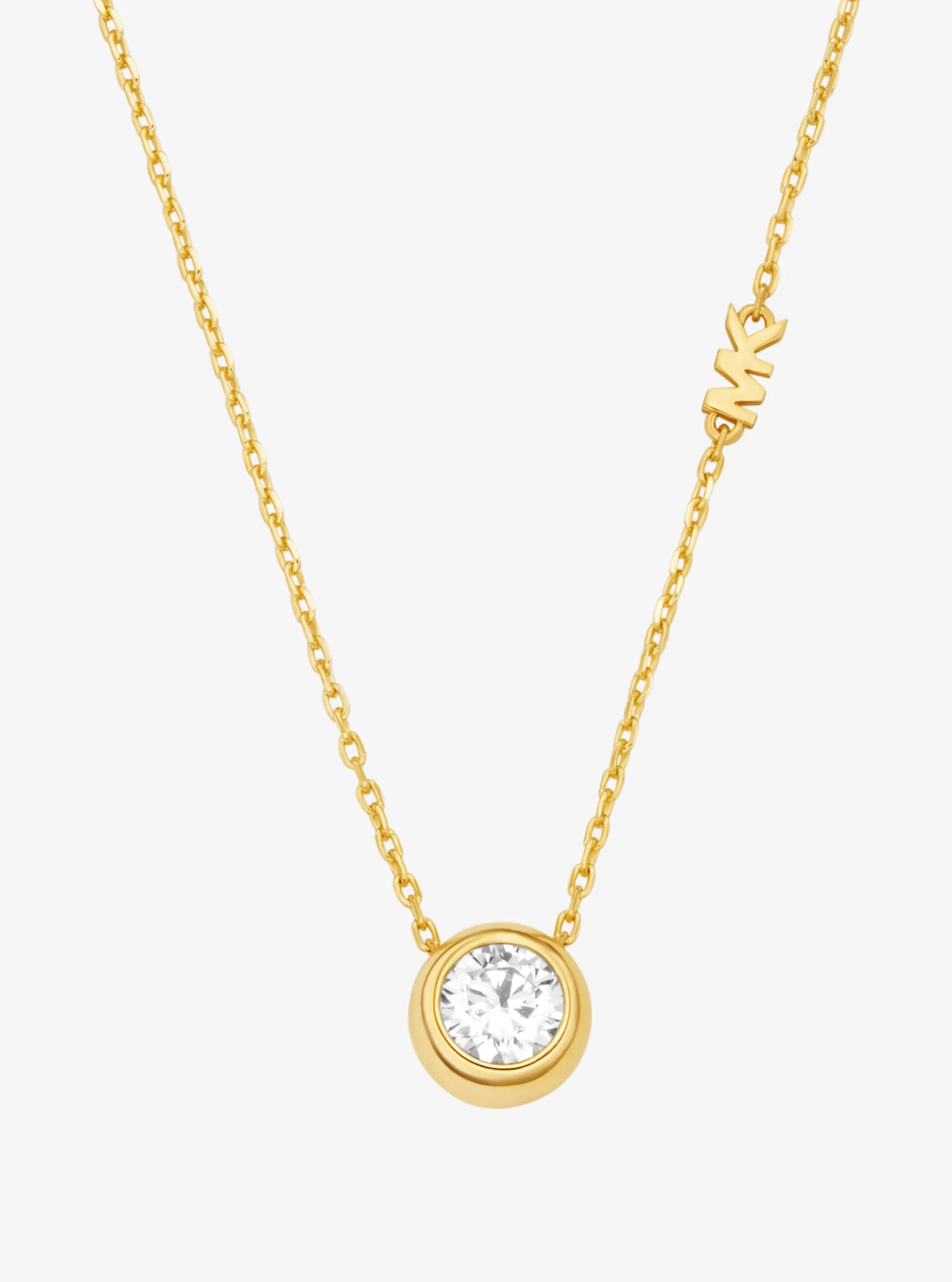 Женские топы Michael Kors Round Stone Pendant Necklace — фото 2