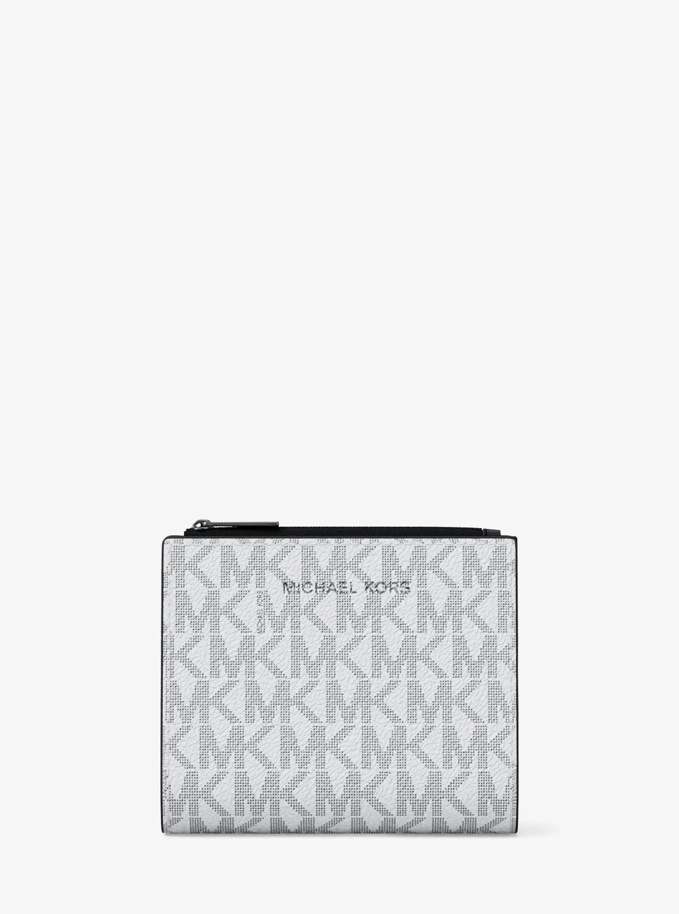 Кошелёк Michael Kors Cooper Signature Logo Wallet, цвет: Яркий белый