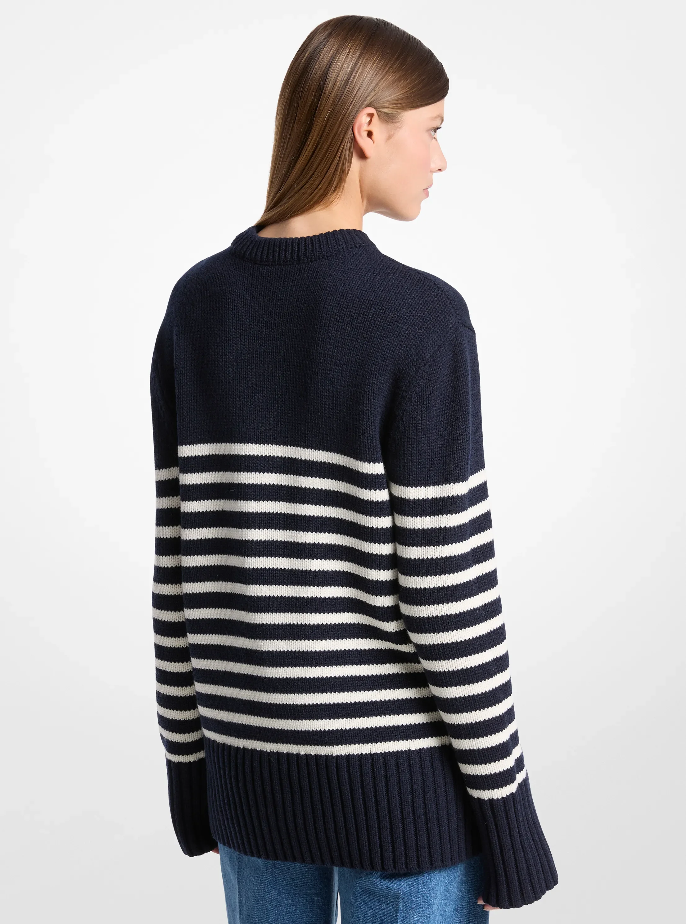 Женские свитеры Michael Kors Striped Cashmere Sweater — фото 2