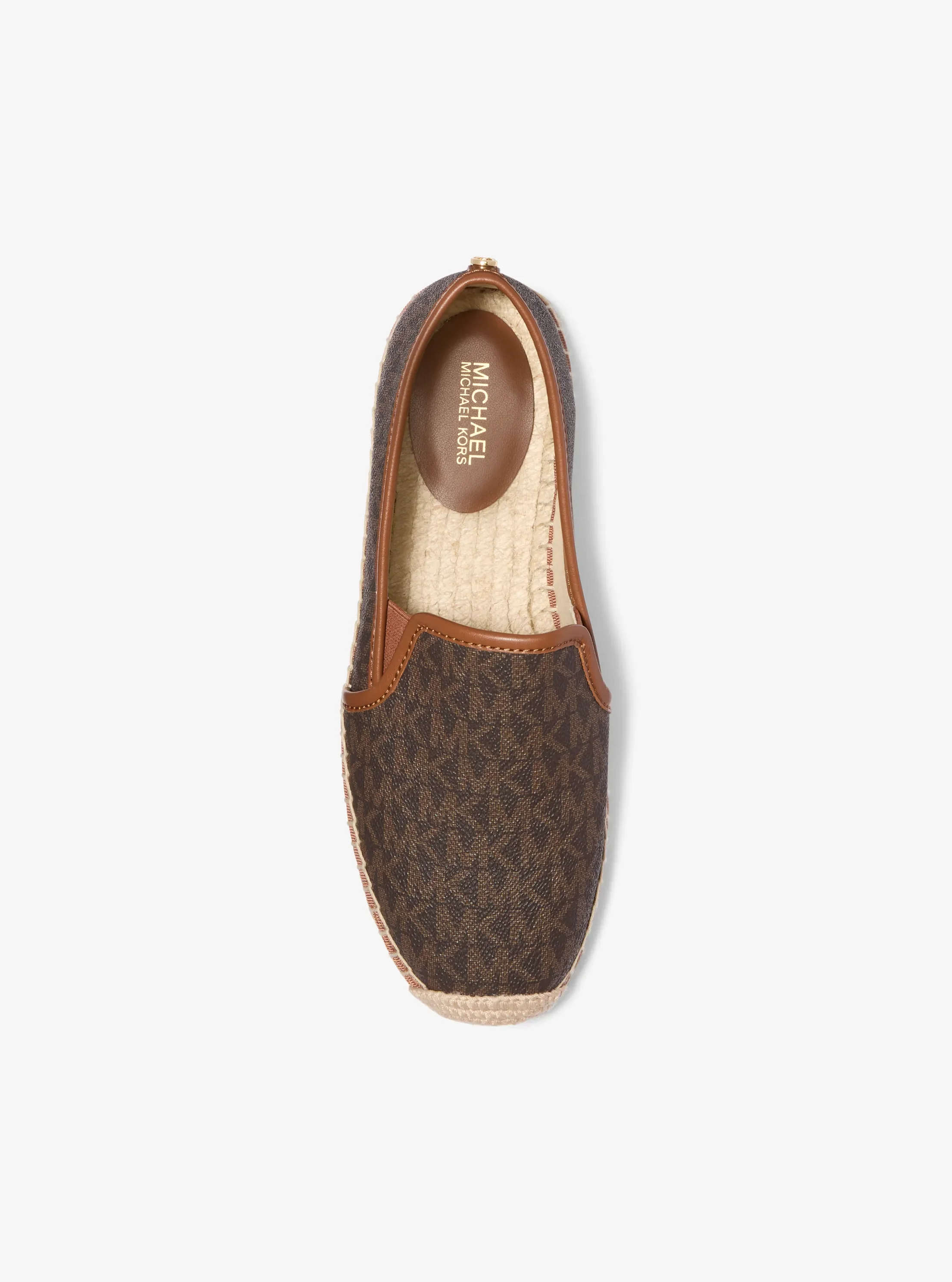 Сандалии Michael Kors Hastings Signature Logo Slip-On Espadrille, цвет: Коричневый — фото 4