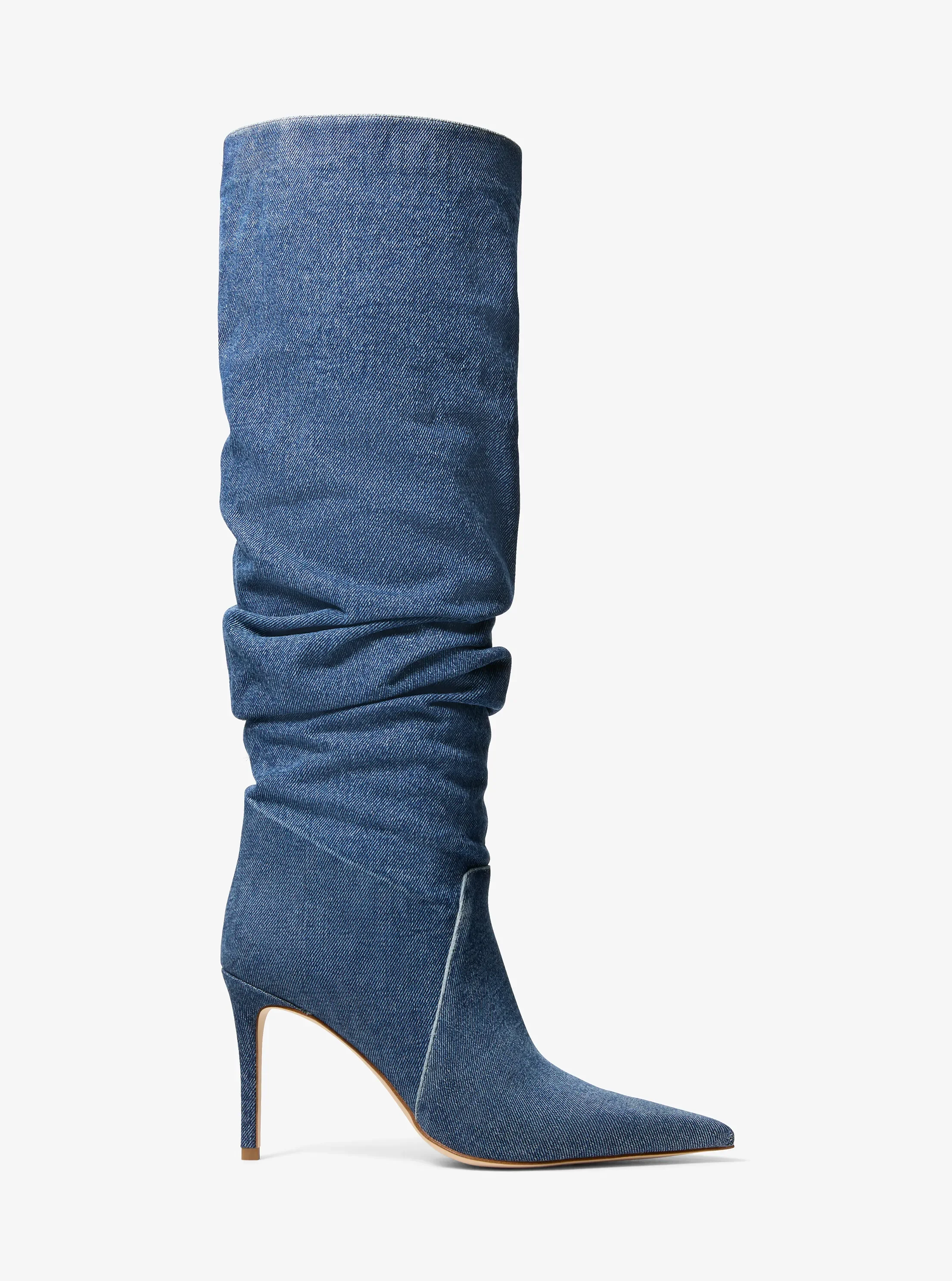 Женские ботинки Michael Kors Dawn Washed Denim, цвет: Lt Vtblu Wsh — фото 2