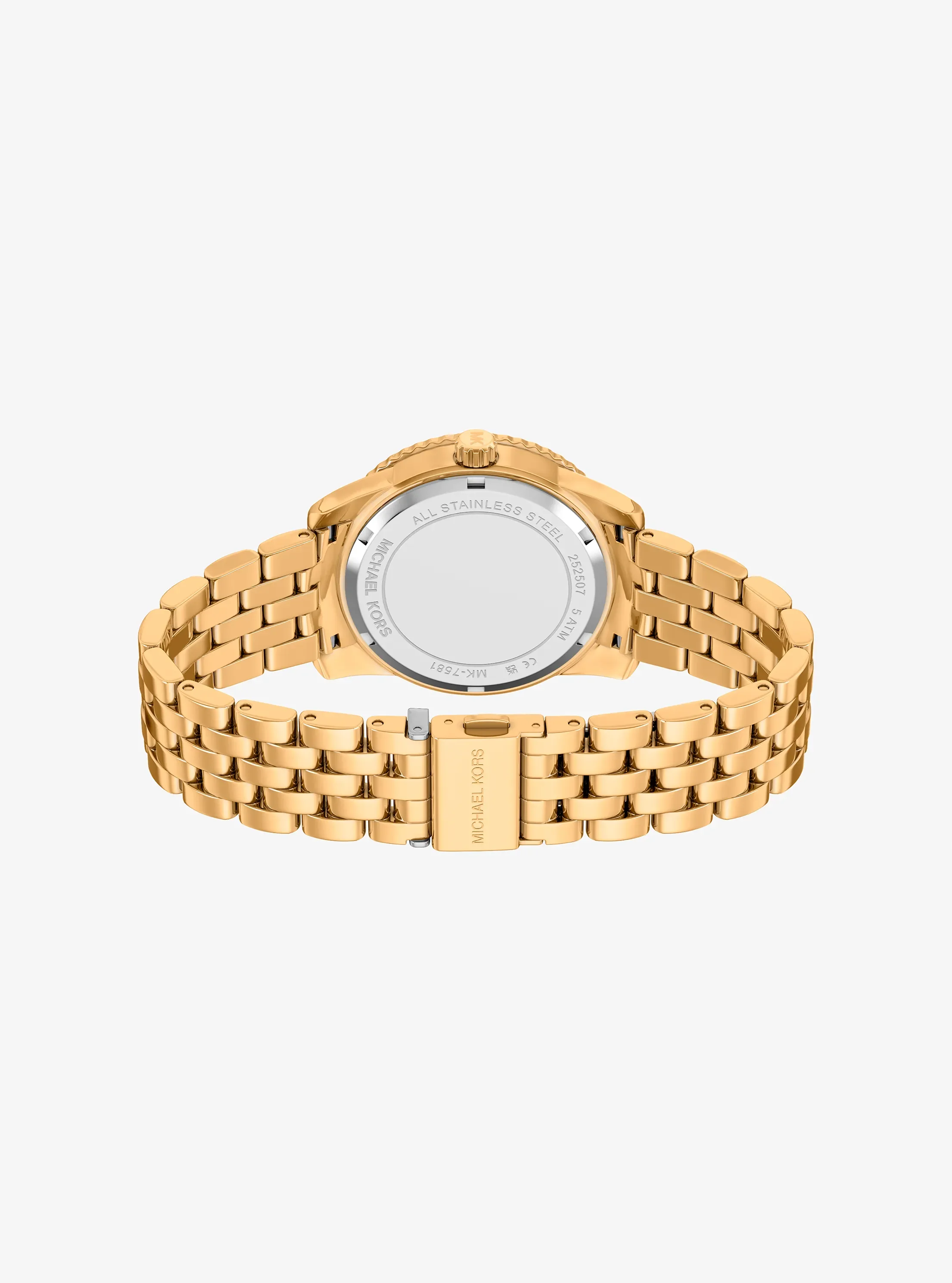 Женские часы Michael Kors Bryant Pavé Gold-Tone Watch, цвет: Золотой — фото 4