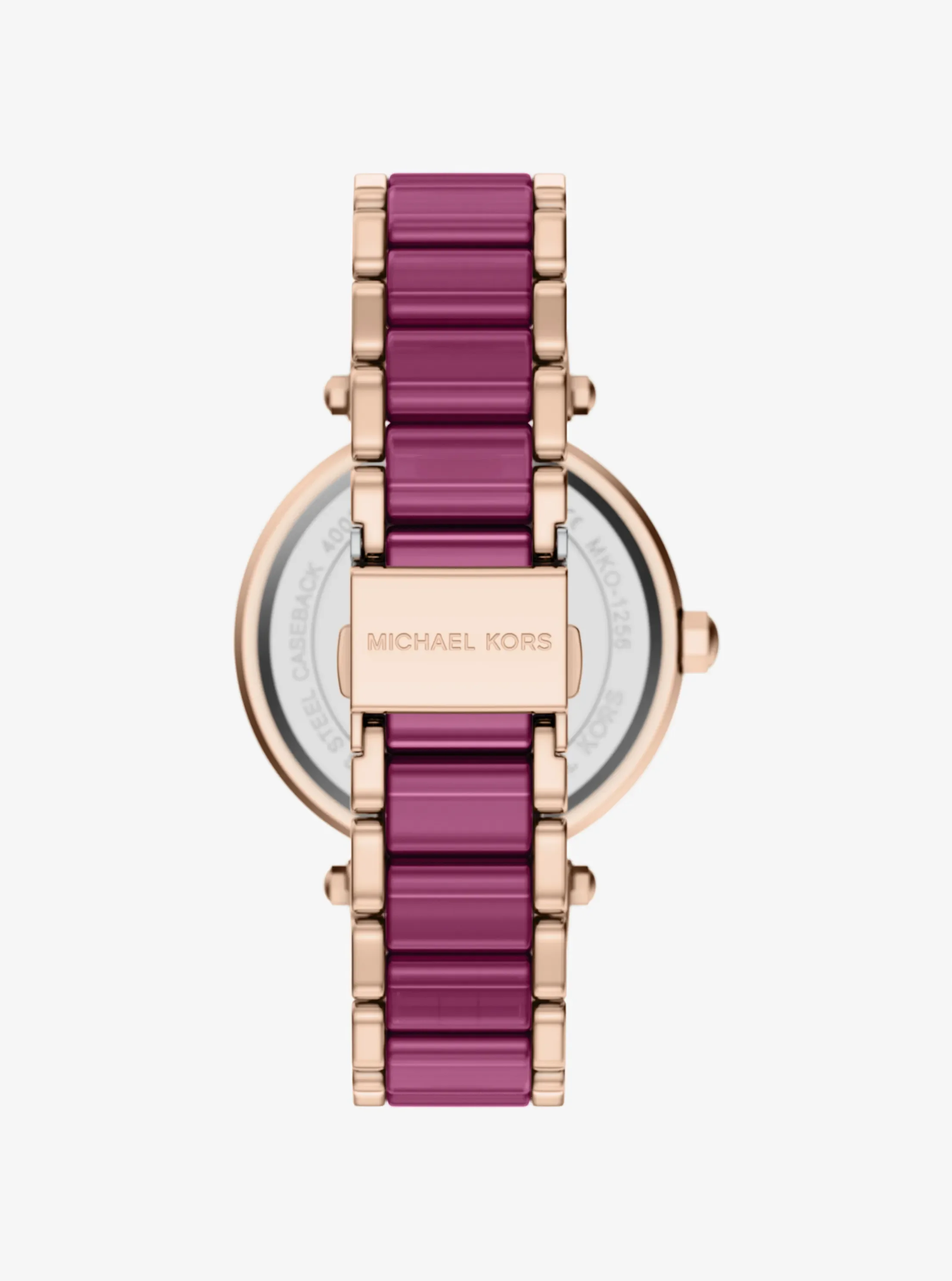 Часы Michael Kors Oversized Parker Pavé Pink-Tone Watch, цвет: Розовое золото — фото 3