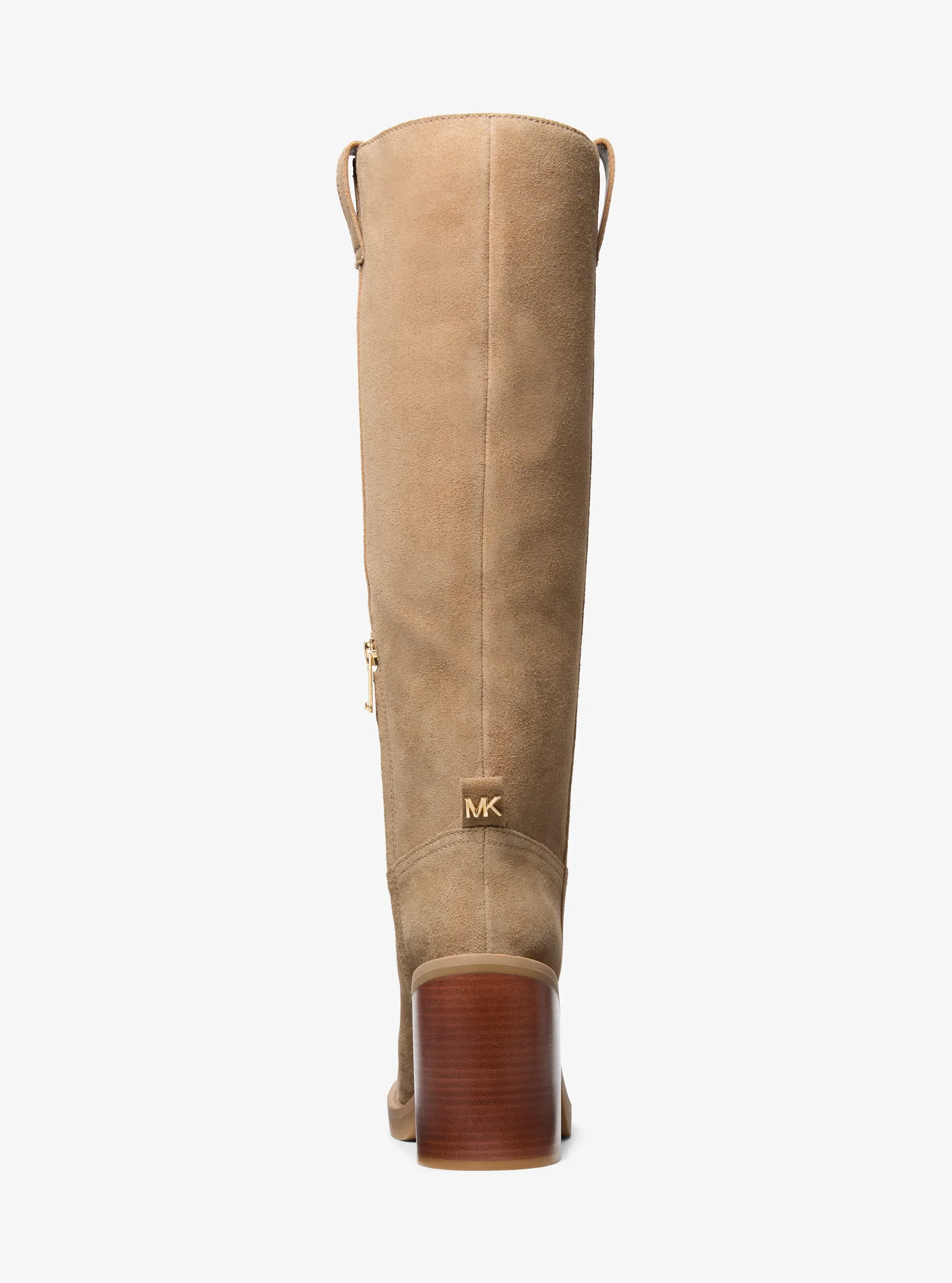 Ботинки Michael Kors Houston Suede Block Heel Boot, цвет: Husk — фото 3