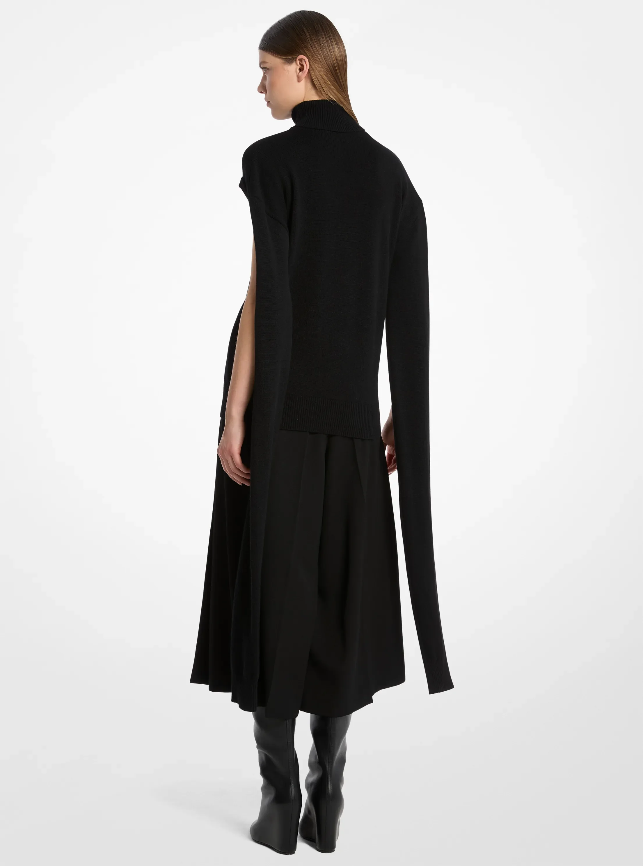 Michael Kors Cashmere Cape Turtleneck Sweater — фото 2