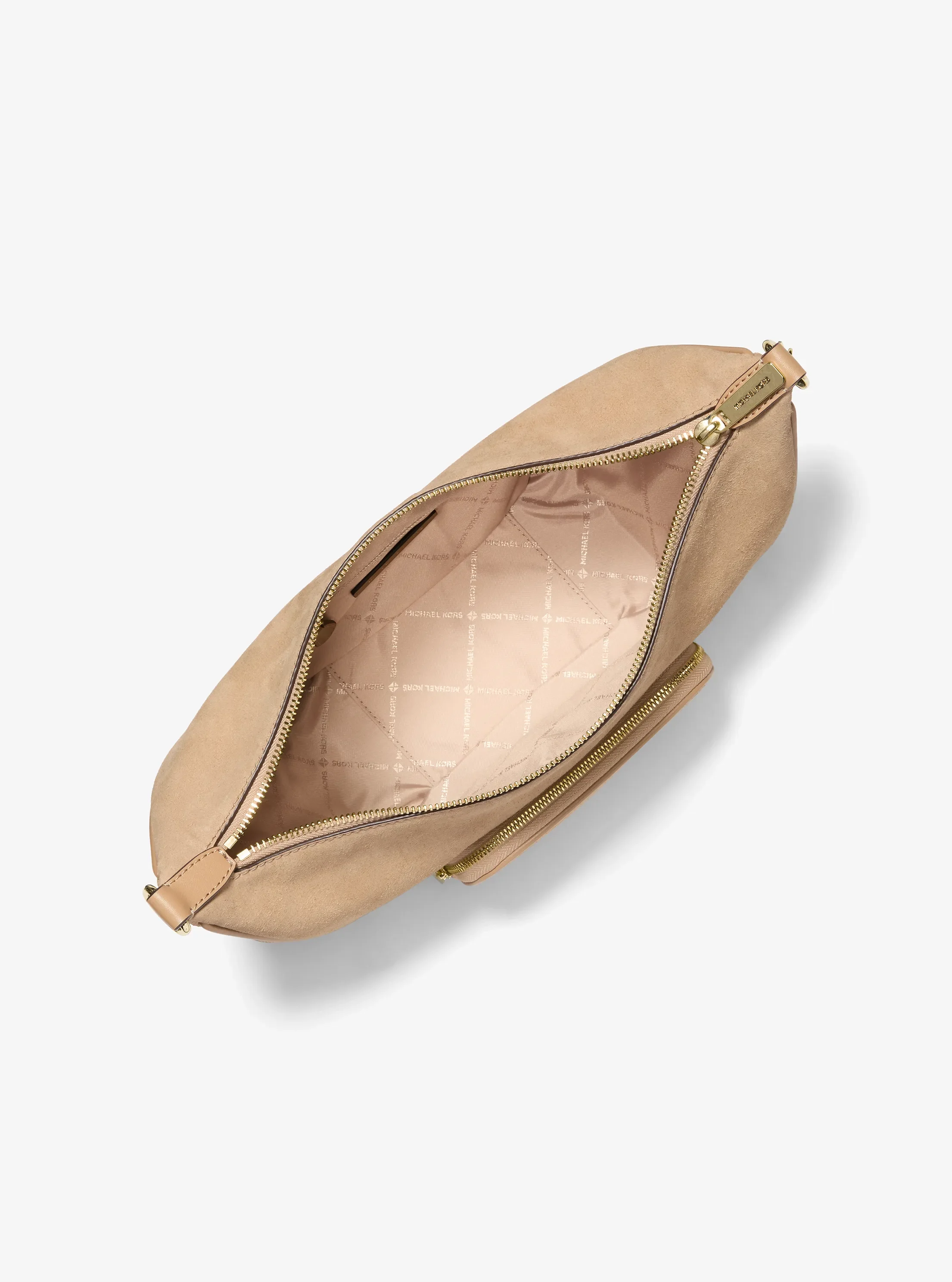 Женская сумка Michael Kors Merritt Medium Convertible Crossbody, цвет: Верблюжий — фото 2