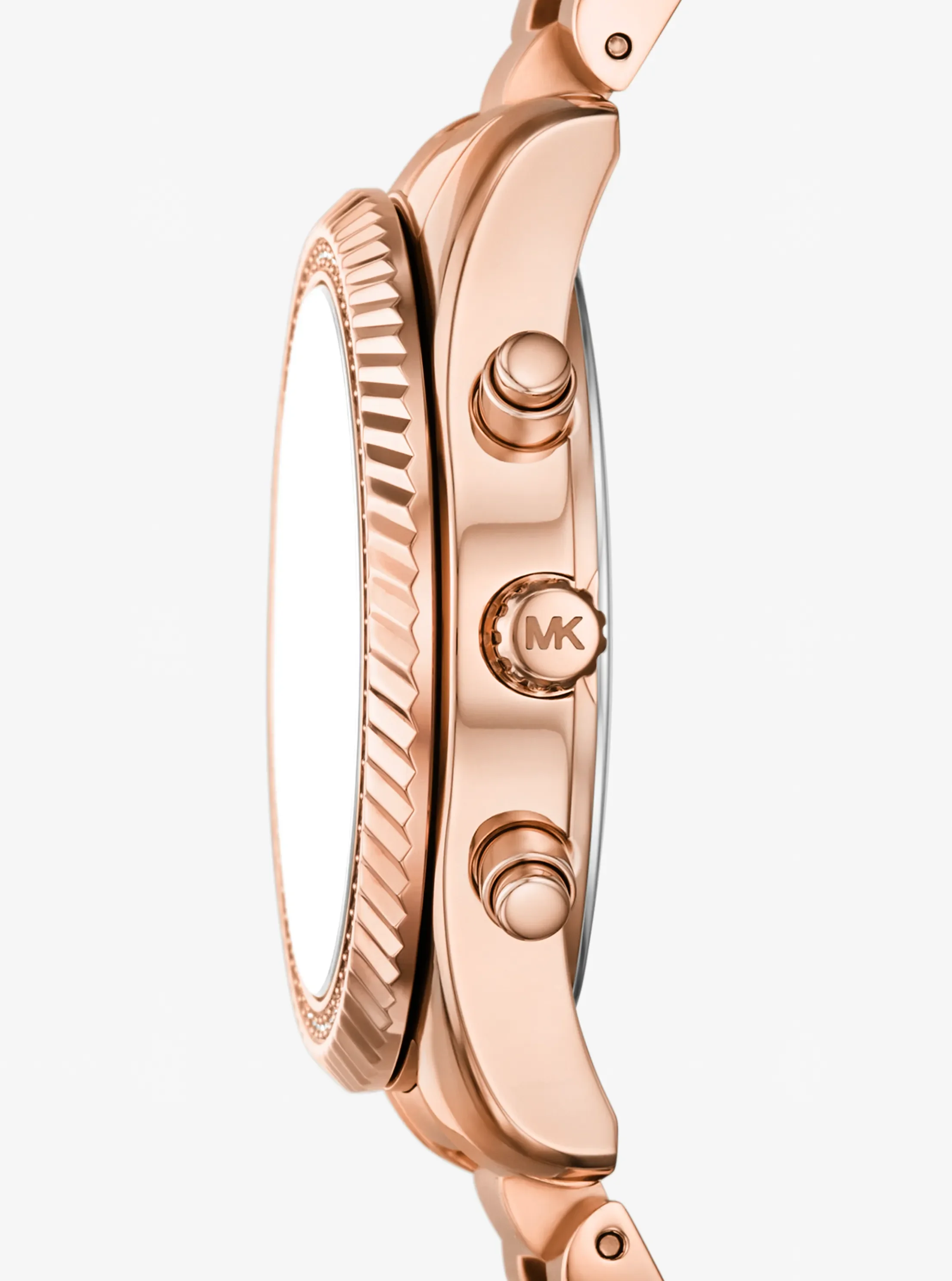Женские часы Michael Kors Lexington Pavé Rose Gold-Tone Watch, цвет: Розовое золото — фото 2