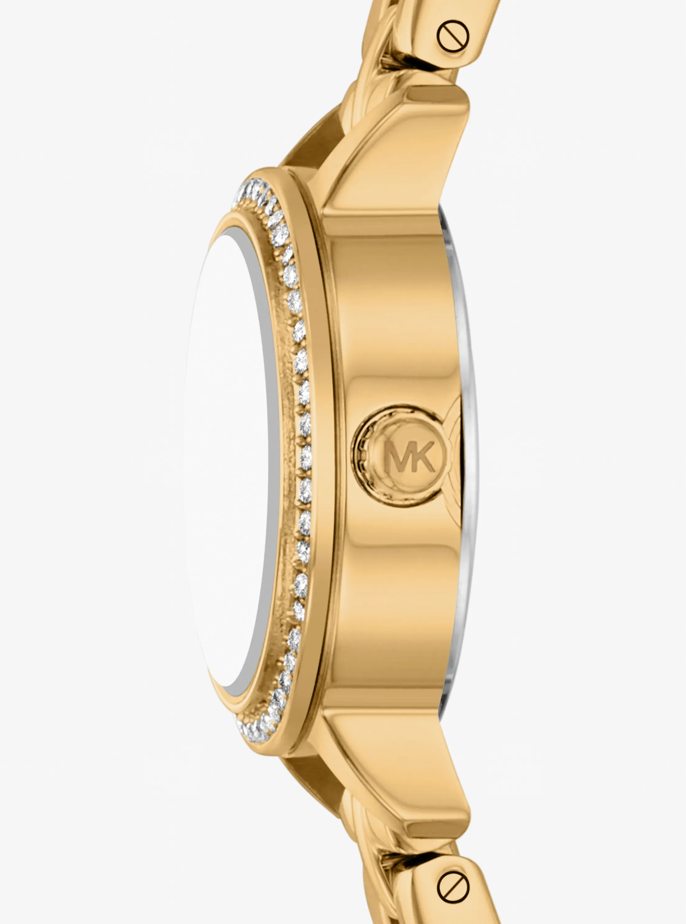 Часы Michael Kors Micro Melissa Pavé Gold-Tone Watch, цвет: Золотой — фото 2