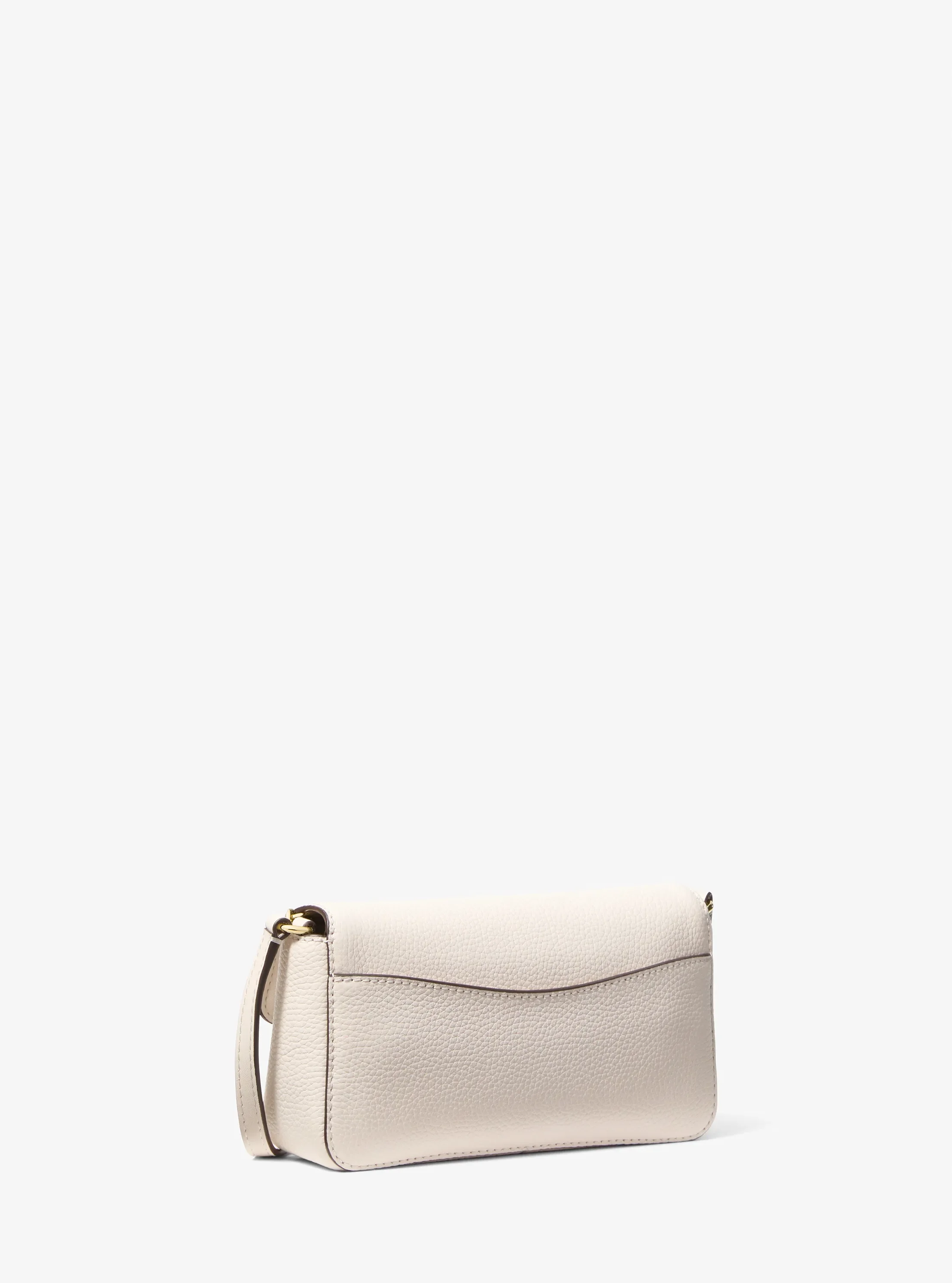 Женская сумка Michael Kors Kacey Extra-Small Pebbled Leather Crossbody, цвет: Кремовый — фото 3