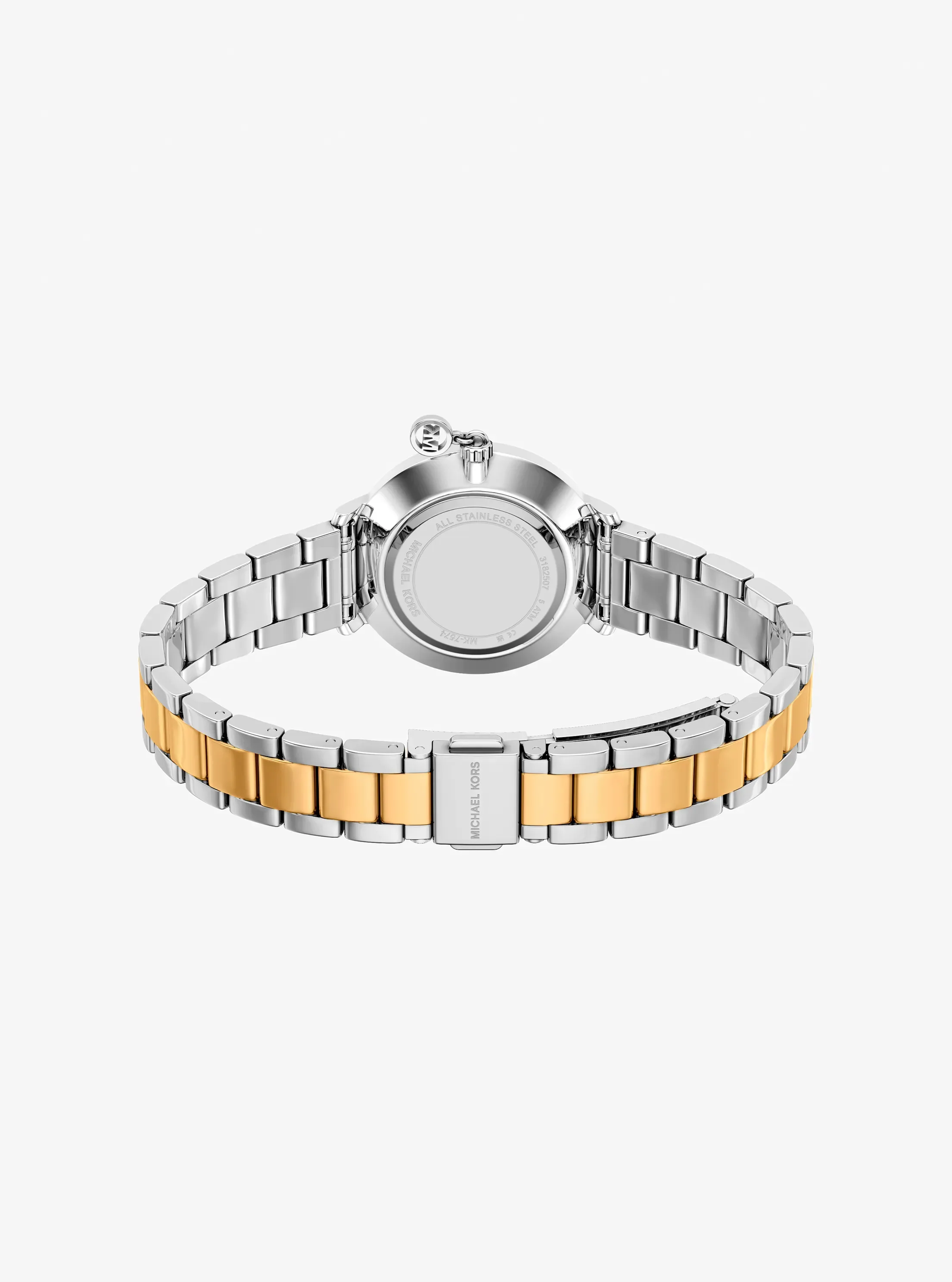 Женские часы Michael Kors Mini Pyper Pavé Two-Tone Watch, цвет: Двухцветный — фото 4