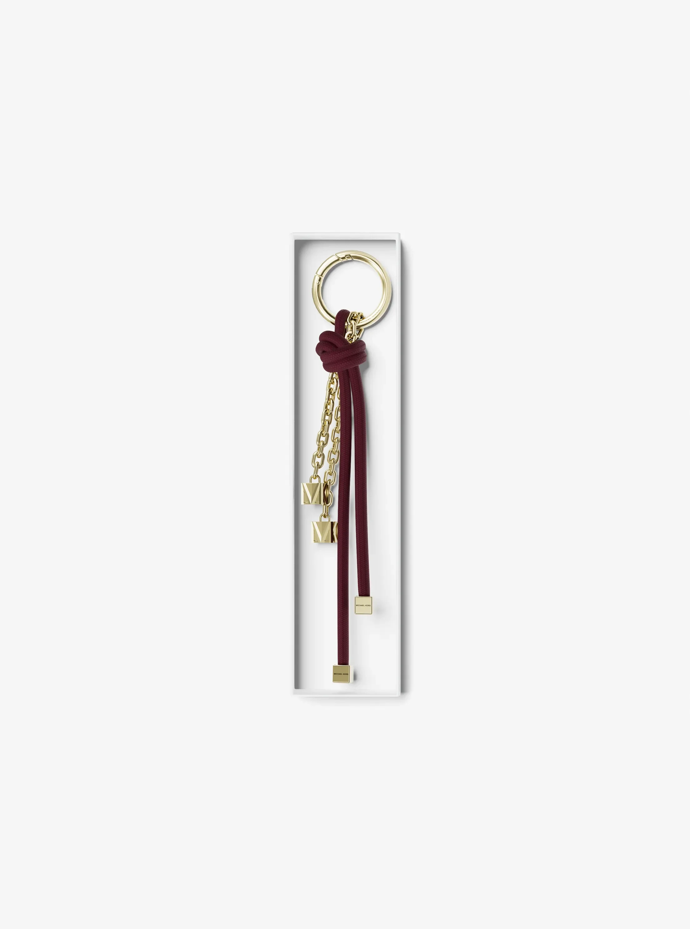 Брелоки Michael Kors Gold-Tone and Cord Bag Charm — фото 3