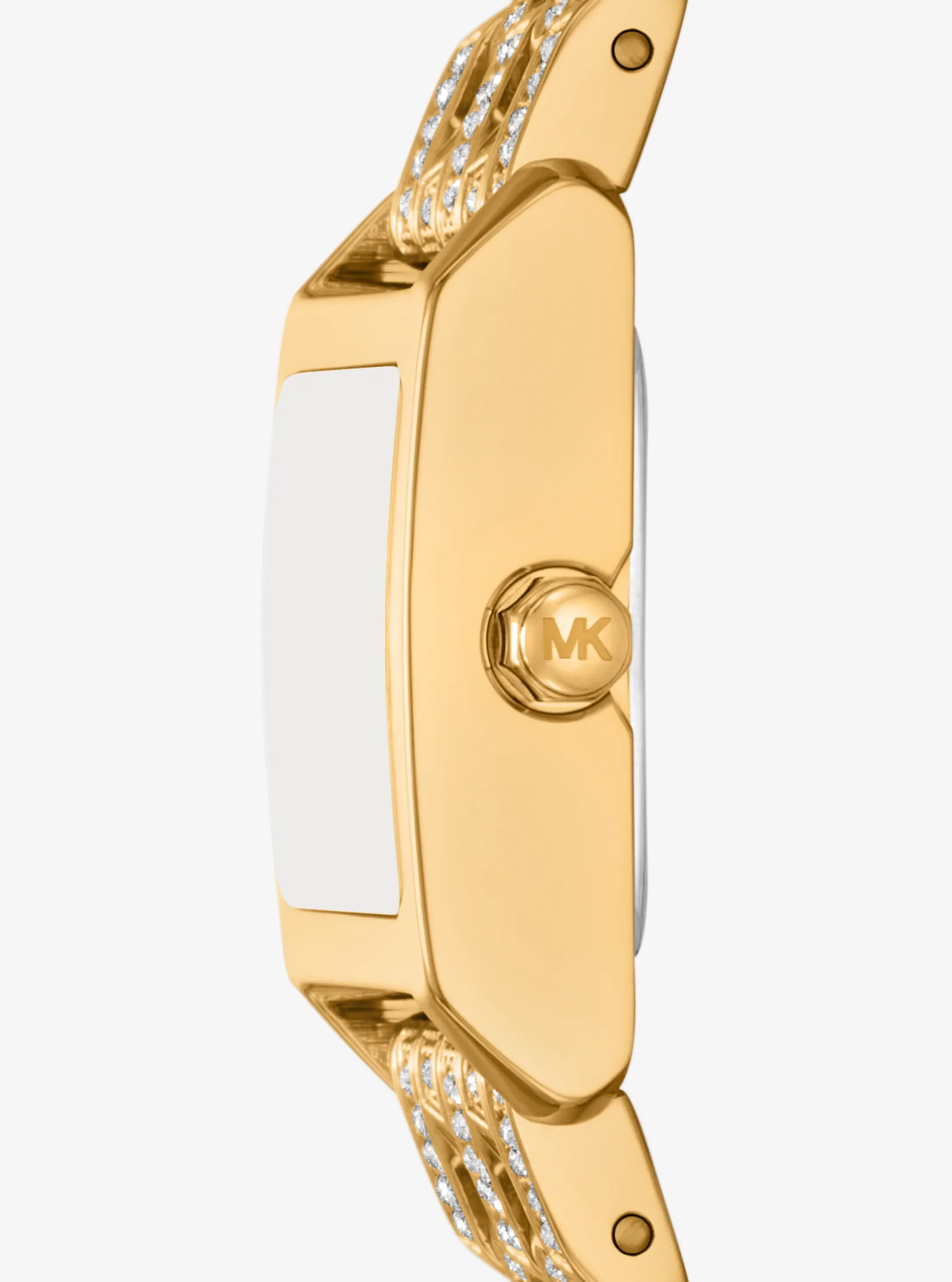 Женские часы Michael Kors Micro Georgie Pavé Gold-Tone Watch — фото 2
