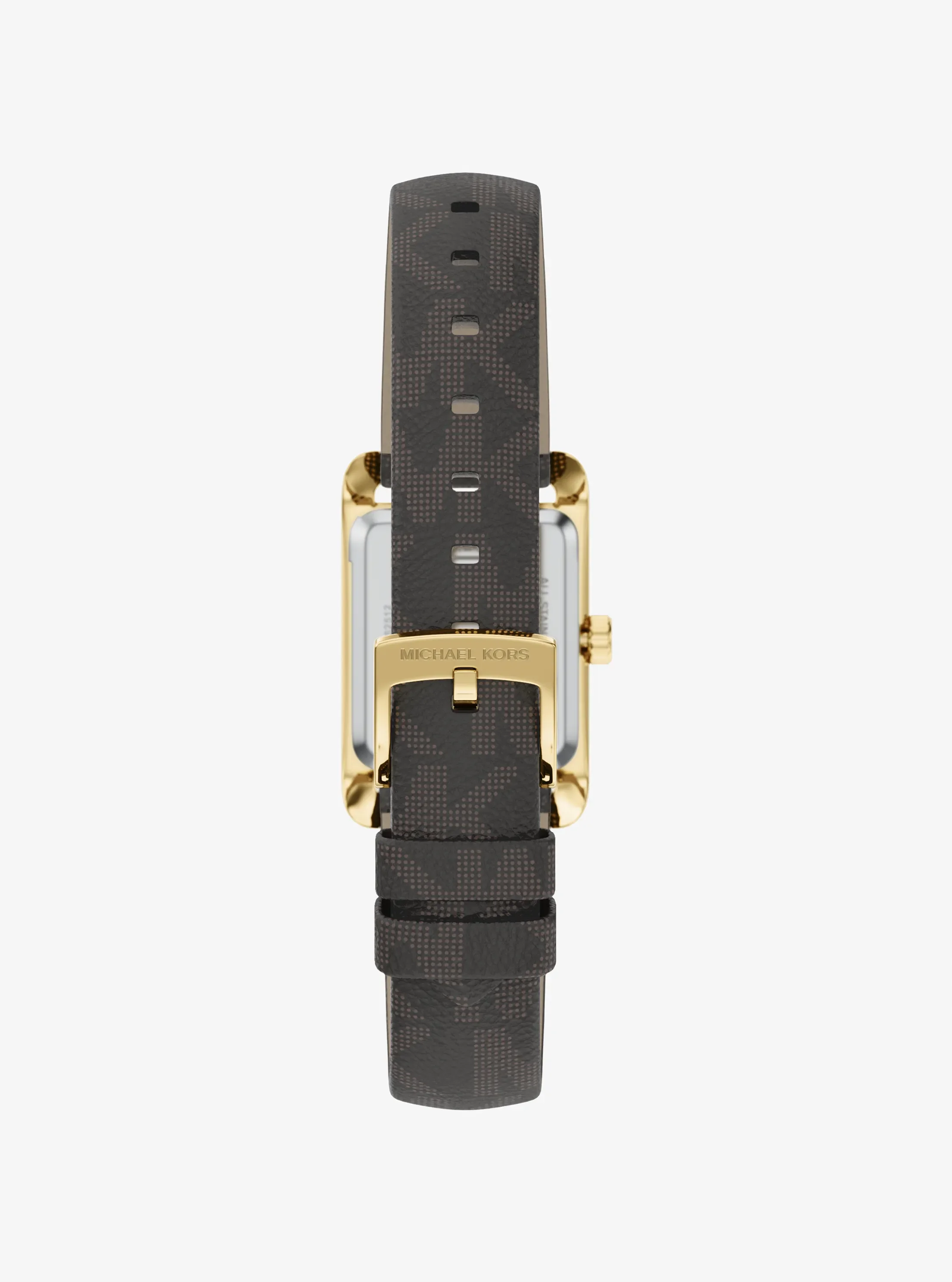 Часы Michael Kors Mini Monroe Gold-Tone and Logo Strap Watch, цвет: Золотой — фото 3