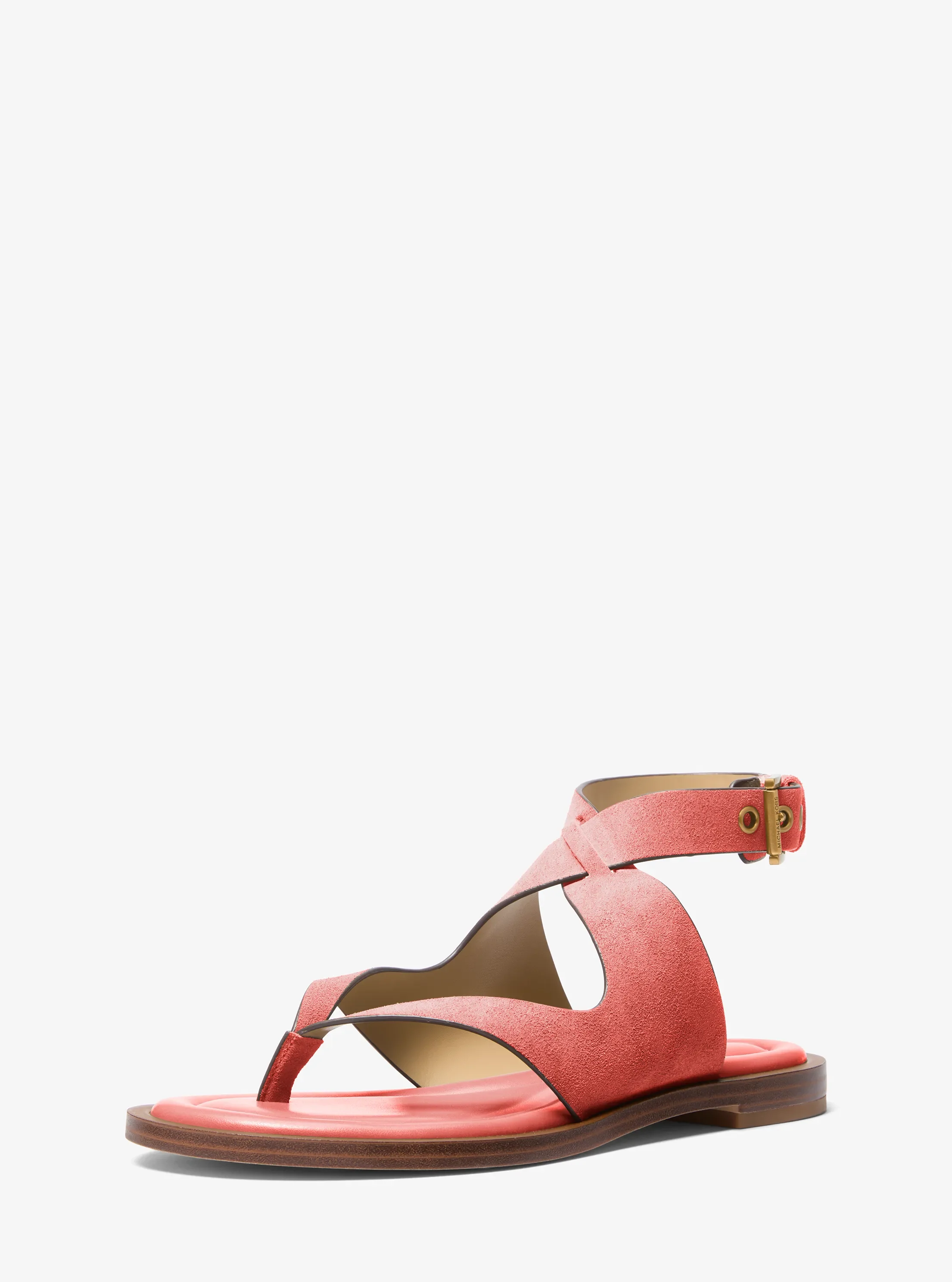 Женские сандалии Michael Kors Irene Leather Thong Sandal, цвет: Primrose — фото 4