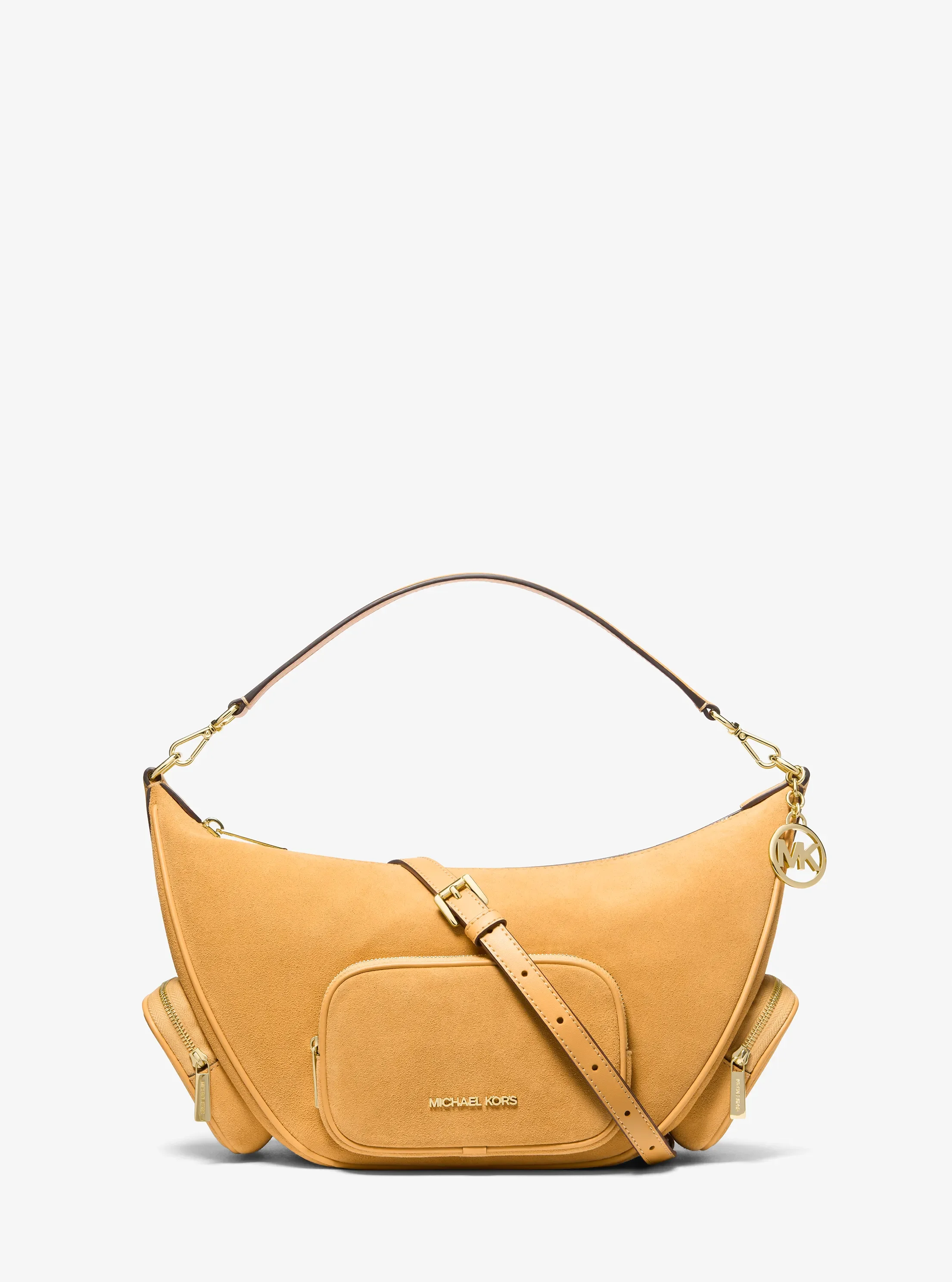 Сумки Michael Kors Merritt Medium Suede Convertible Shoulder