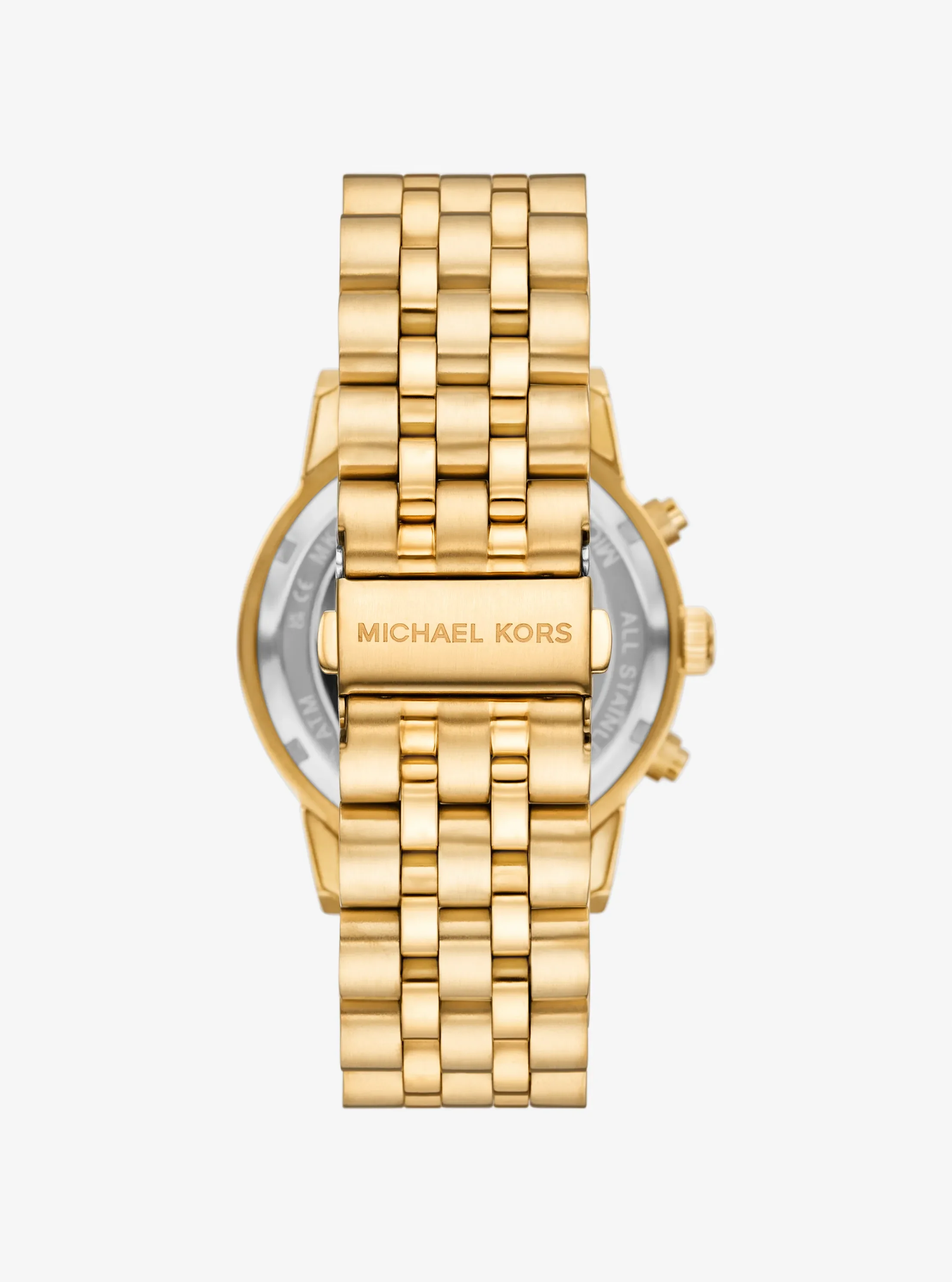 Часы Michael Kors Oversized Hutton Gold-Tone Watch, цвет: Золотой — фото 3