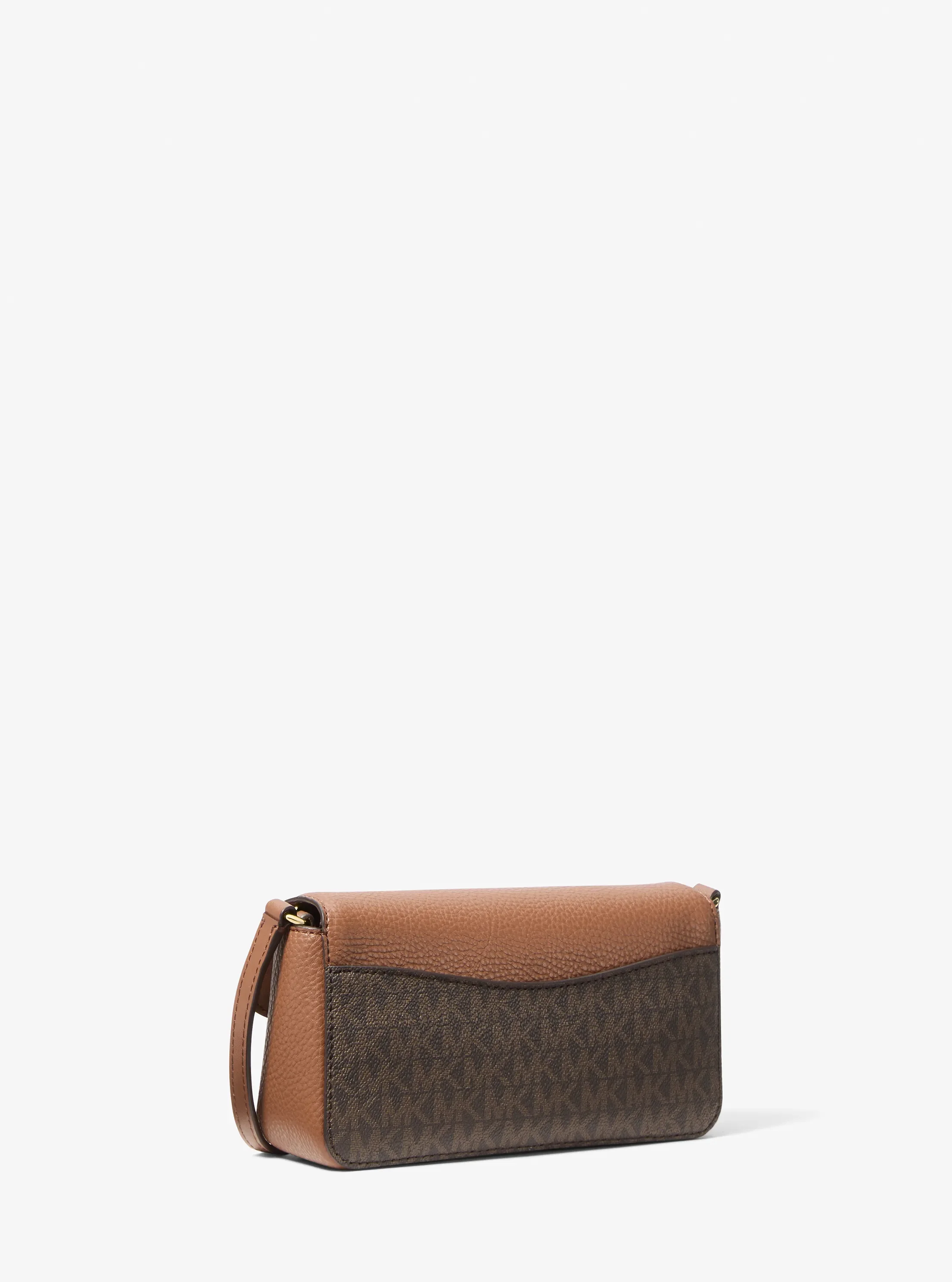 Женская сумка Michael Kors Kacey Extra-Small Signature Logo and Smooth Crossbody, цвет: Коричневый — фото 3