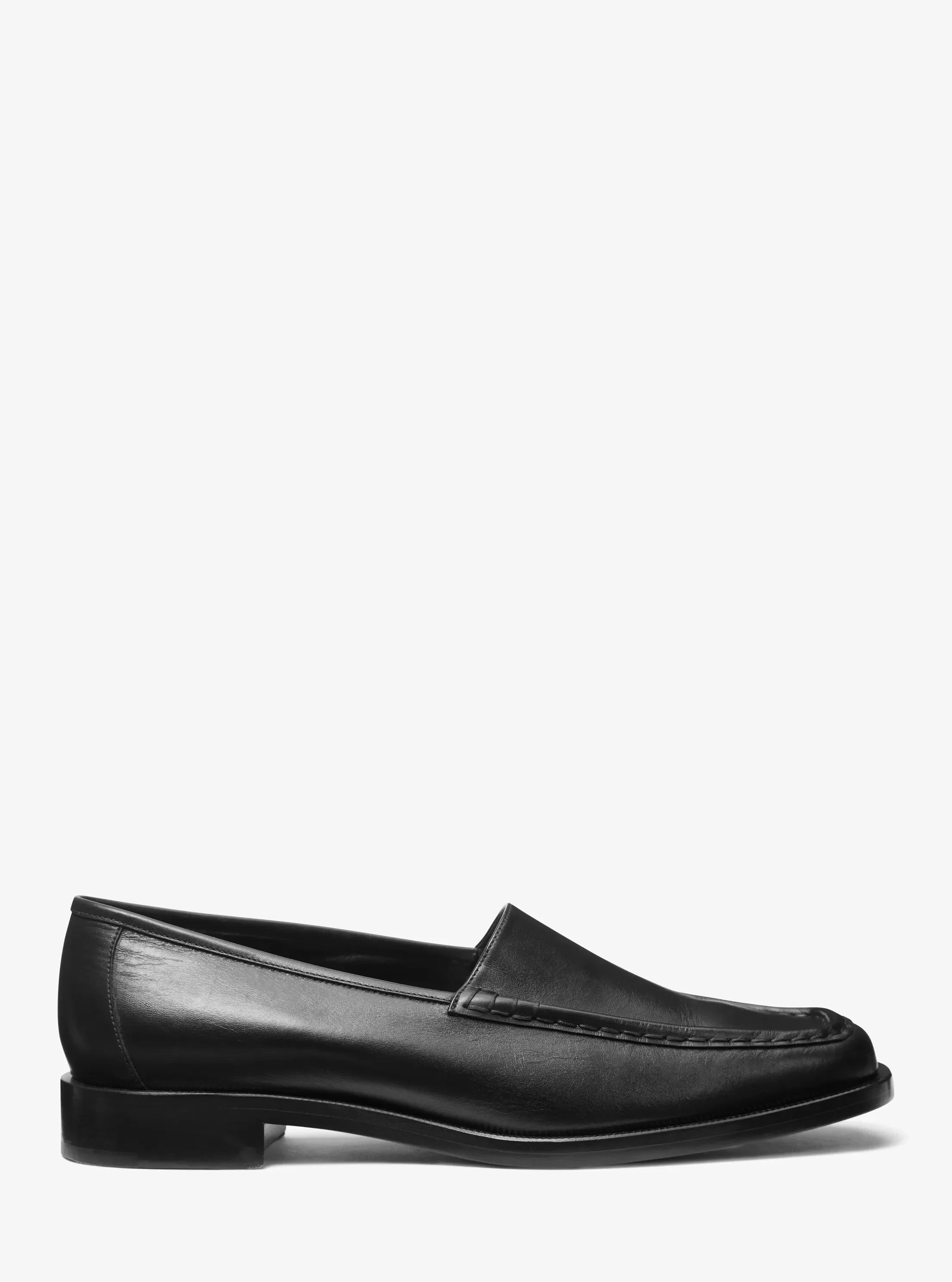 Женские туфли Michael Kors Carolyn Leather Loafer, цвет: Чёрный — фото 2