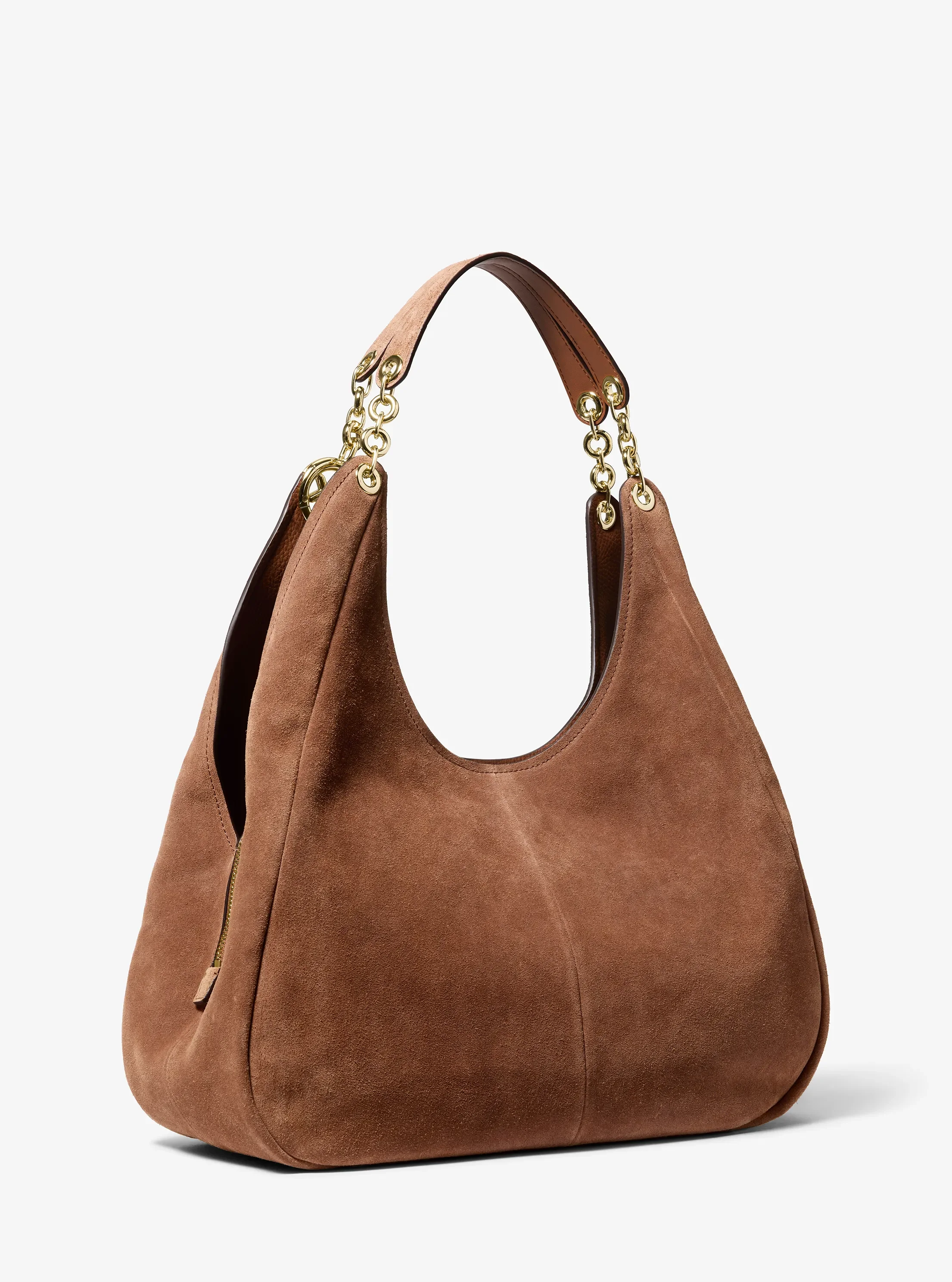 Michael Kors Ellie Large Suede Shoulder Bag — фото 3