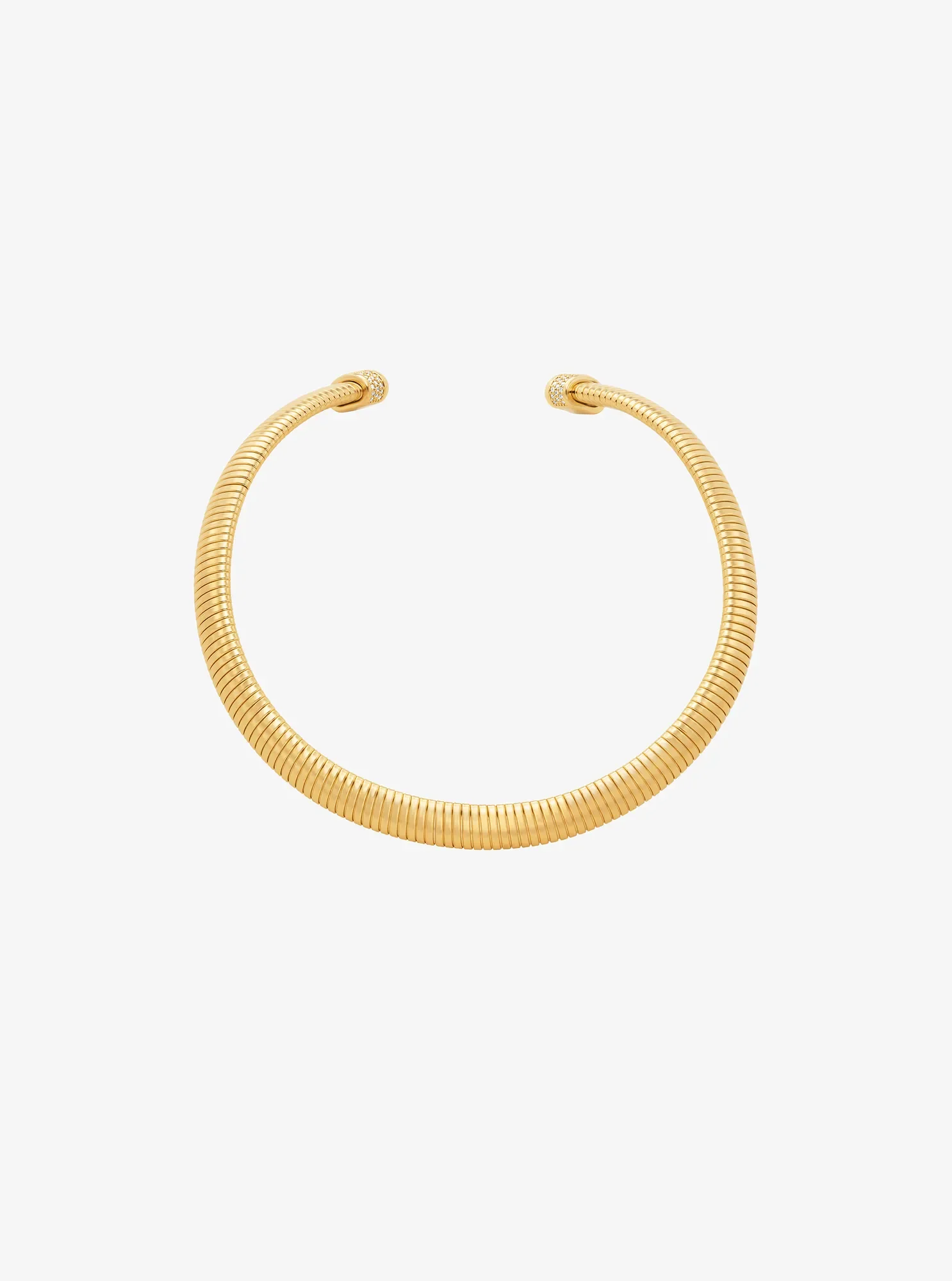Женское колье Michael Kors Precious Metal-Plated Brass Pavé Collar, цвет: Золотой