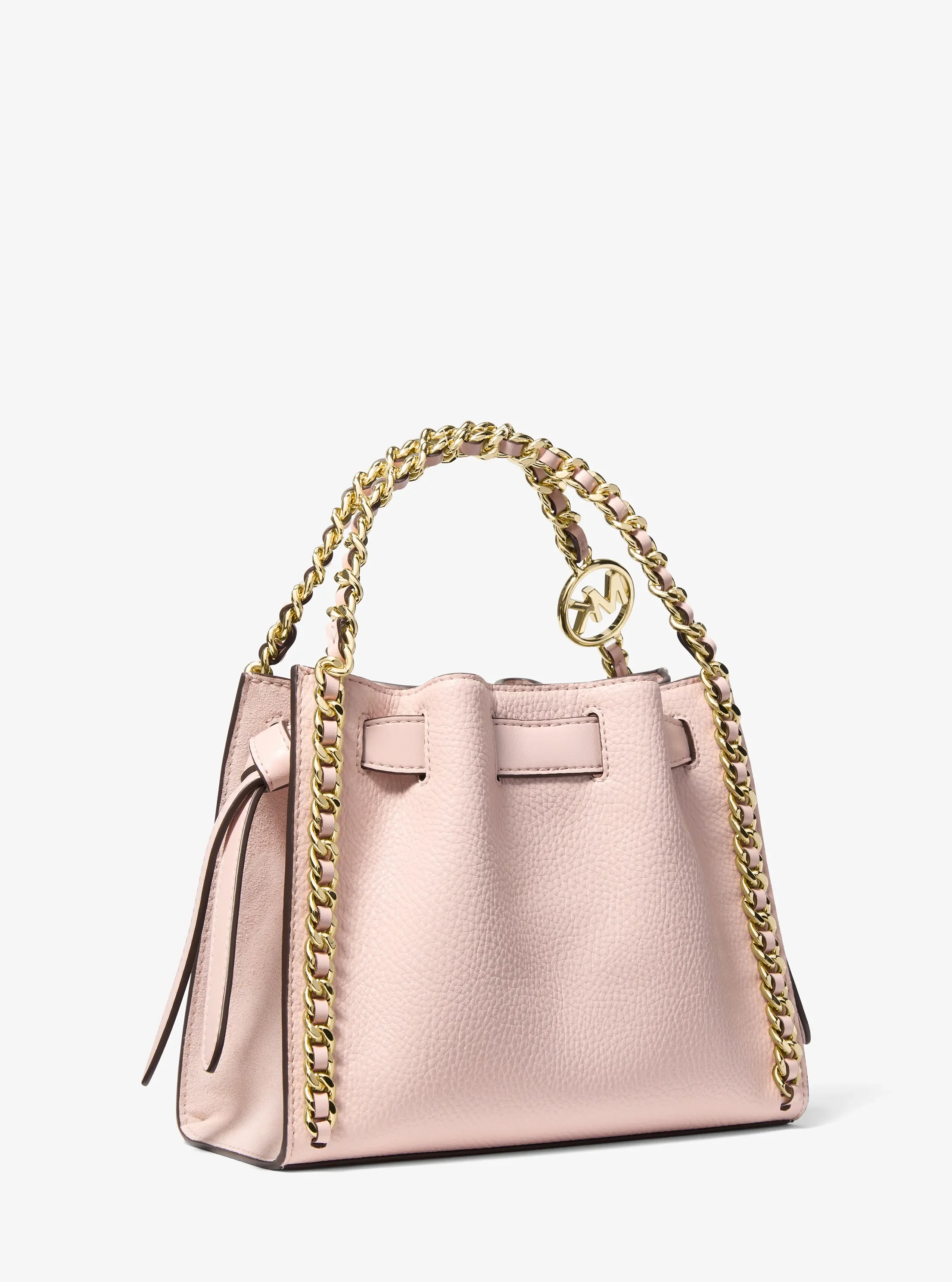 Женская сумка Michael Kors Mina Small Chain Crossbody, цвет: Пудровый — фото 3