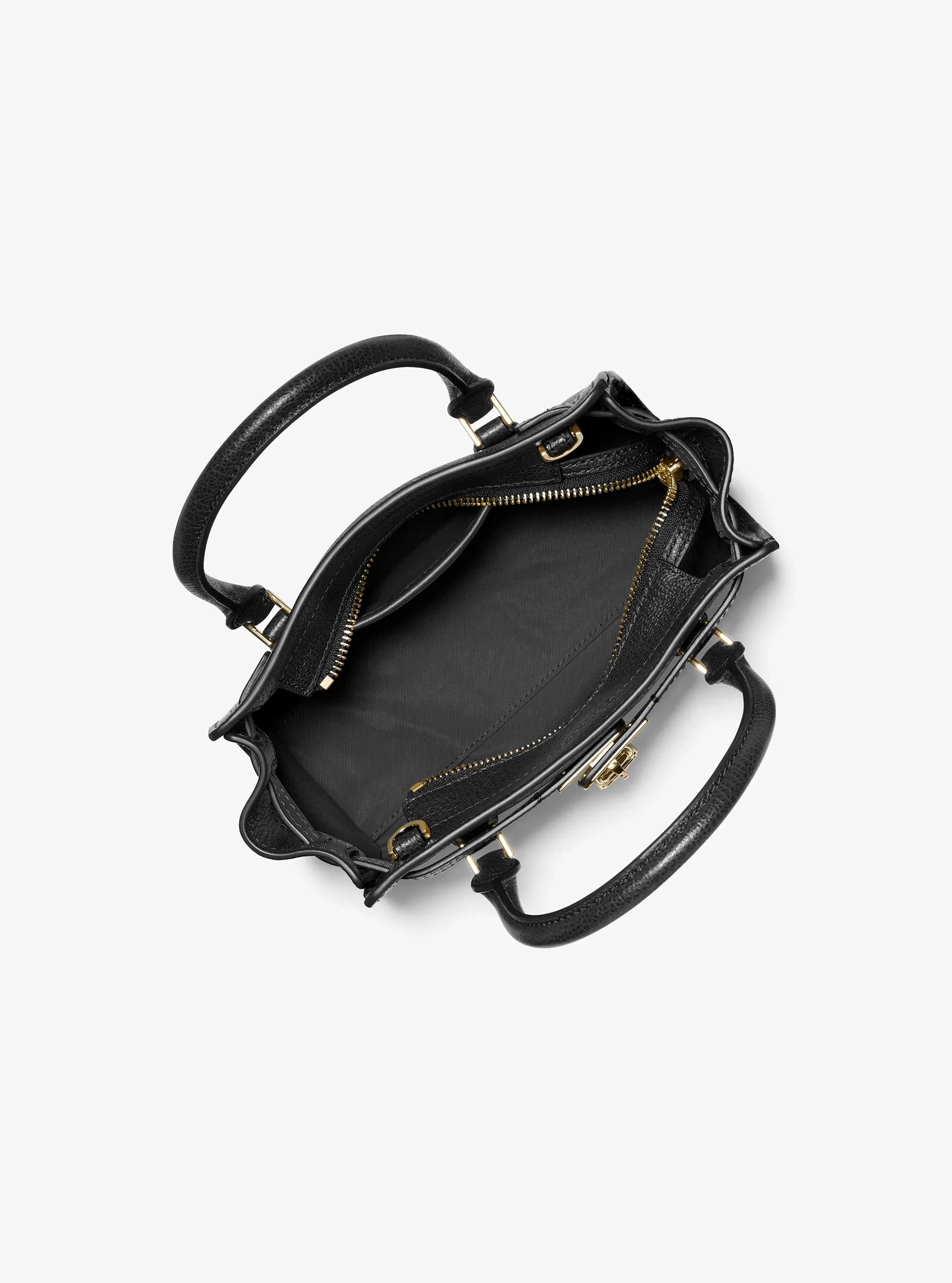 Женская сумка Michael Kors Hamilton Moderne Extra-Small Leather Crossbody Bag, цвет: Чёрный — фото 2