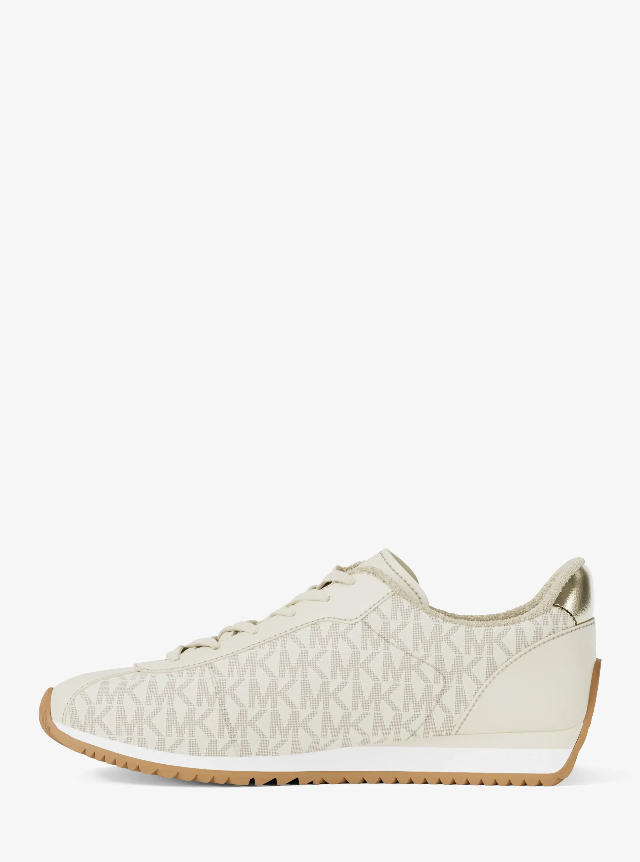 Женские кроссовки Michael Kors Rhodes Signature Logo Trainer, цвет: Ванильный — фото 3